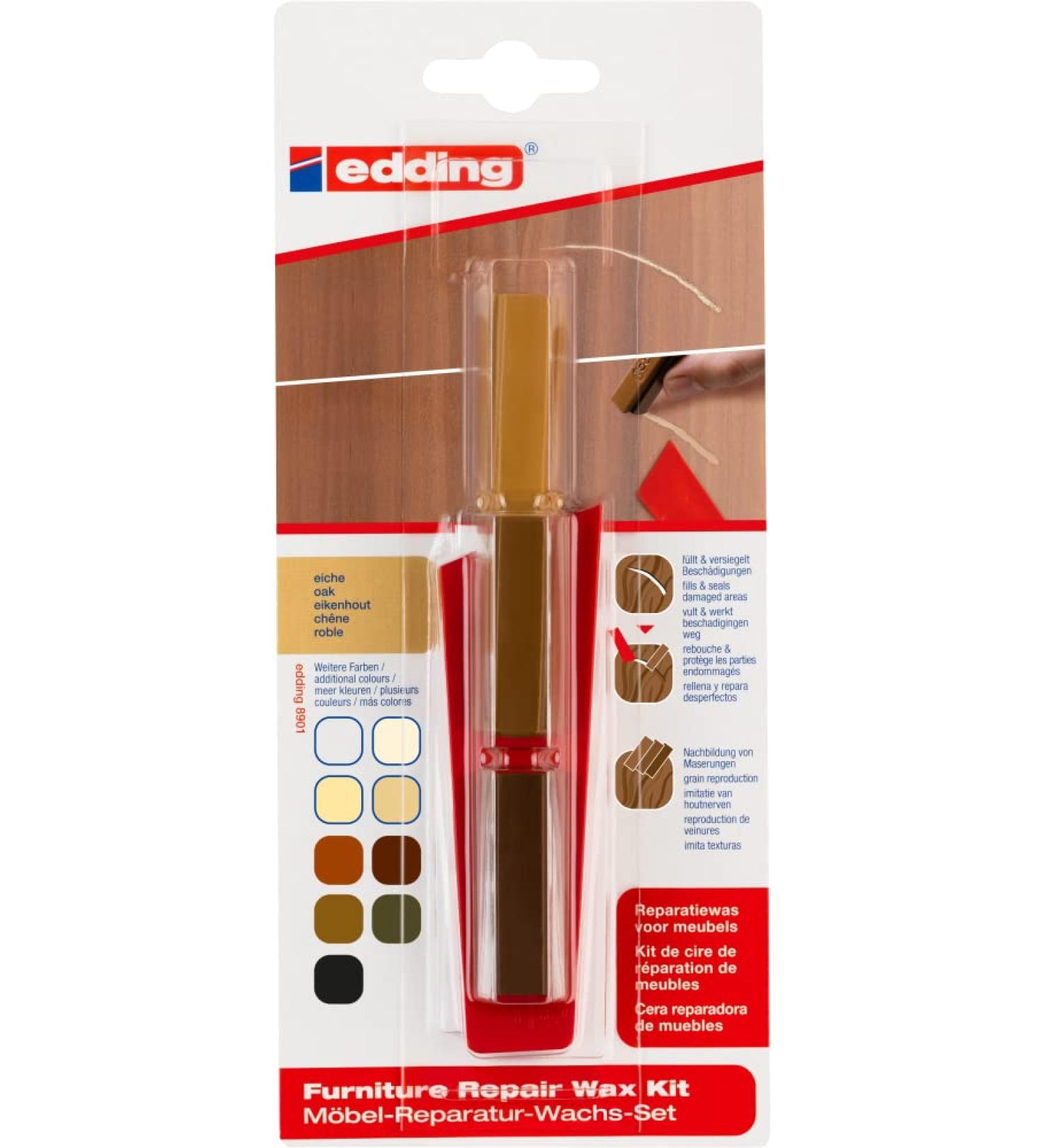 Wedding 8901 Reparatieset voor Meubels - Eikenhout - Perfect voor het Opvullen van Krassen en Gaten in Hout - Buy Online on SooperMarket.com
