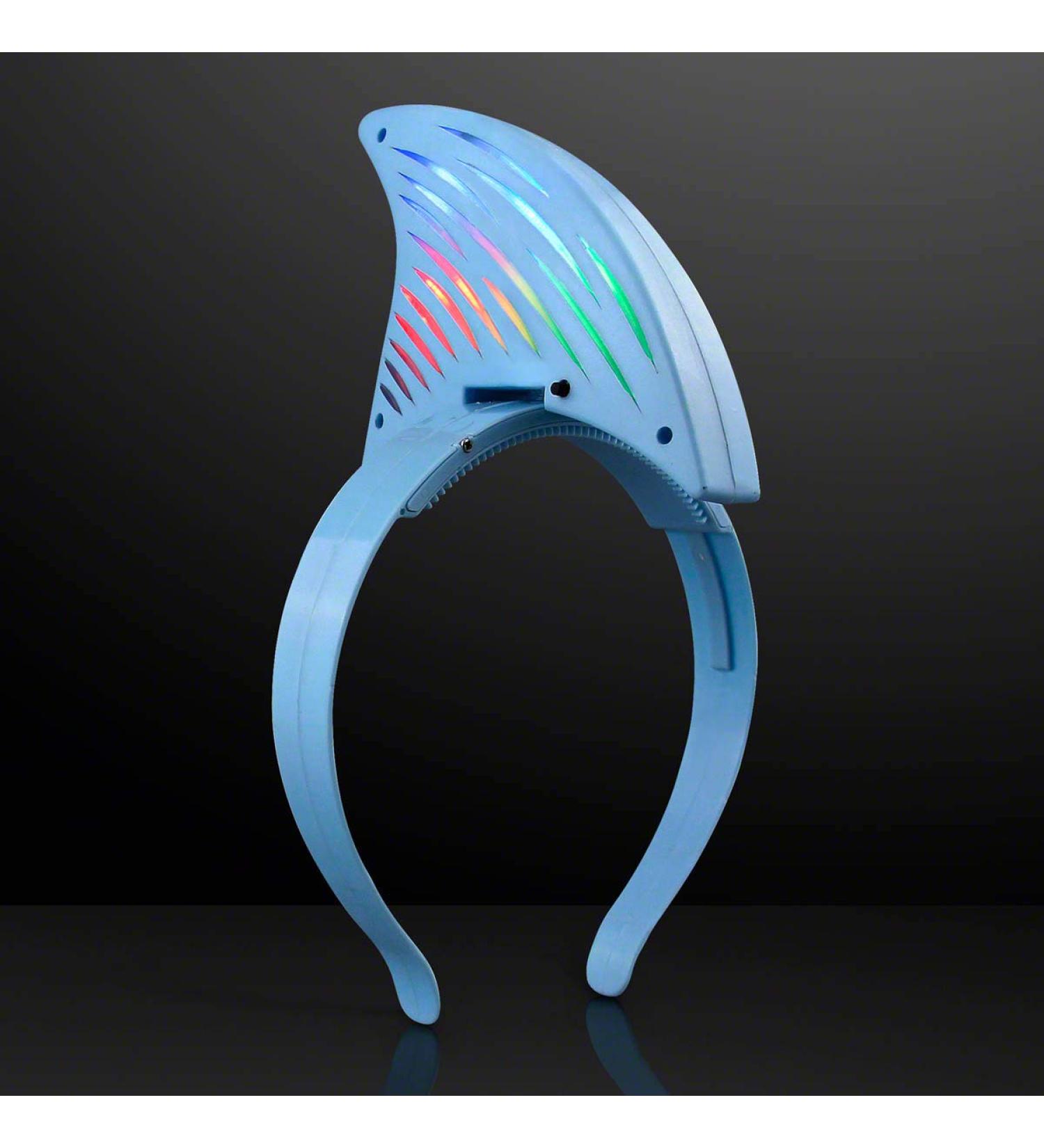 LED Shark Fin Headband - Light Up Flashing Blinky Lights - Buy Online on SooperMarket.com