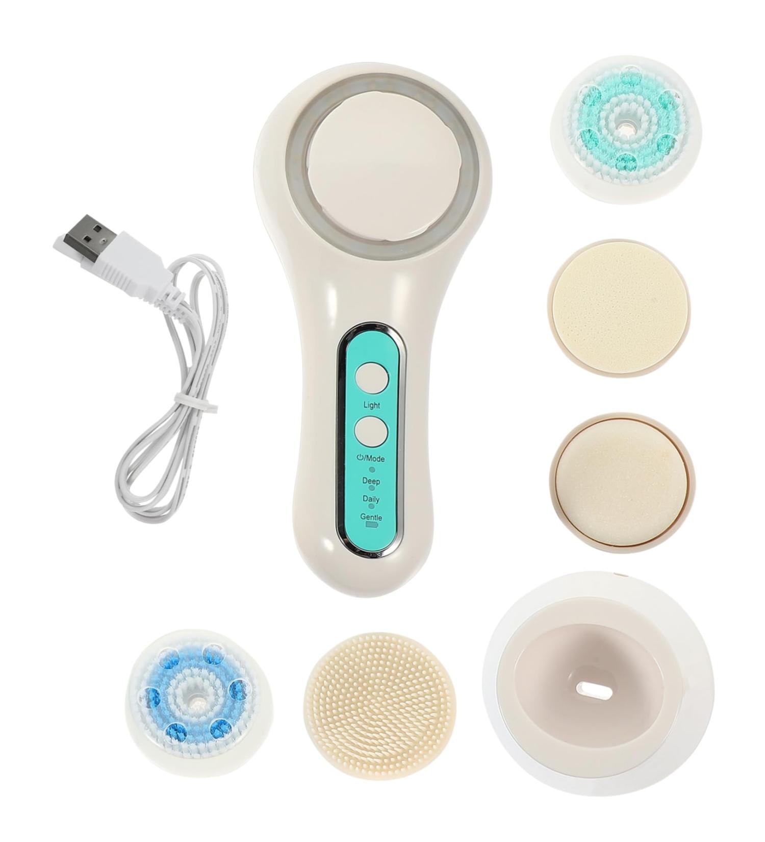 Mikinona 1 Set Facial Cleansing Brush Makeup Remover Brush Cleaning Brush Electric Face Washing Brush Electric Cleaner Brush Pore Cleaner Electric Face Cleaner Pores Abs Washbasin - Buy Online on SooperMarket.com