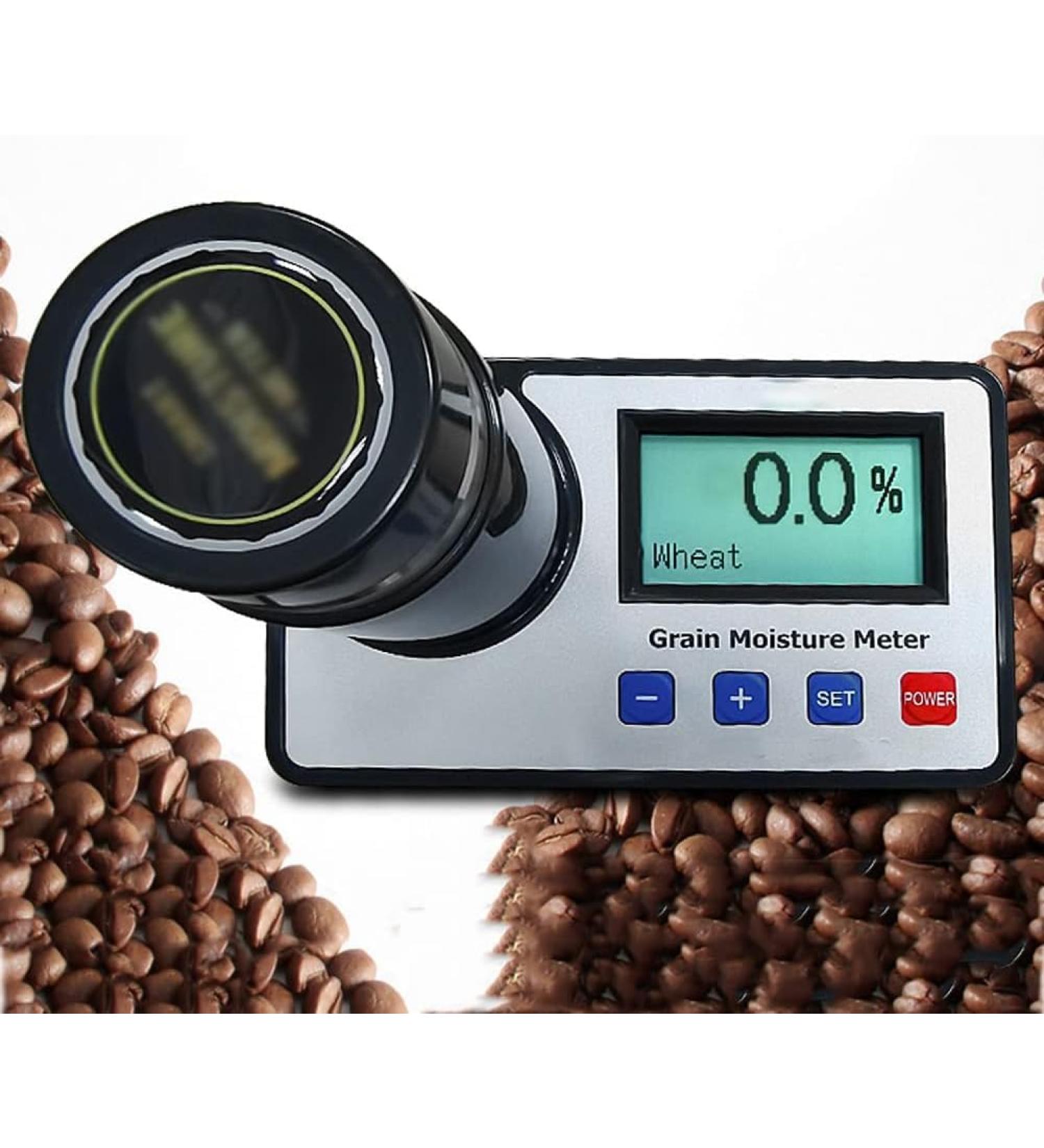 HDCCDM Smart Grain Moisture Meter Grain Moisture Analyzer with Backlit LCD Screen for Wheat Maize Corn Coffee Cocoa Soybean Rice Almond Peanut Sesame Sorghum Canola Barley - Buy Online on SooperMarket.com