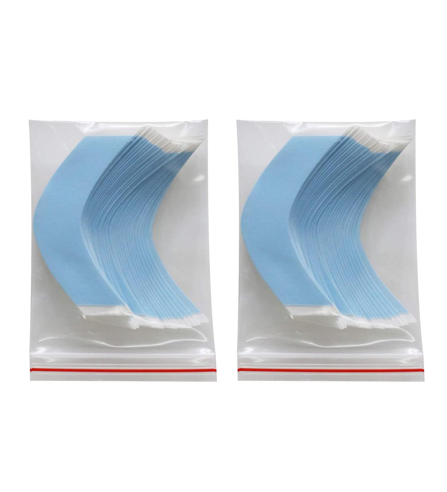 Kliplinc 72 Pieces / Strong Hair Wigs Tape Double Adhesive Extension Tape Strips Waterproof for Toupee/Lace Front Wigs Film CC Shape - Buy Online on SooperMarket.com