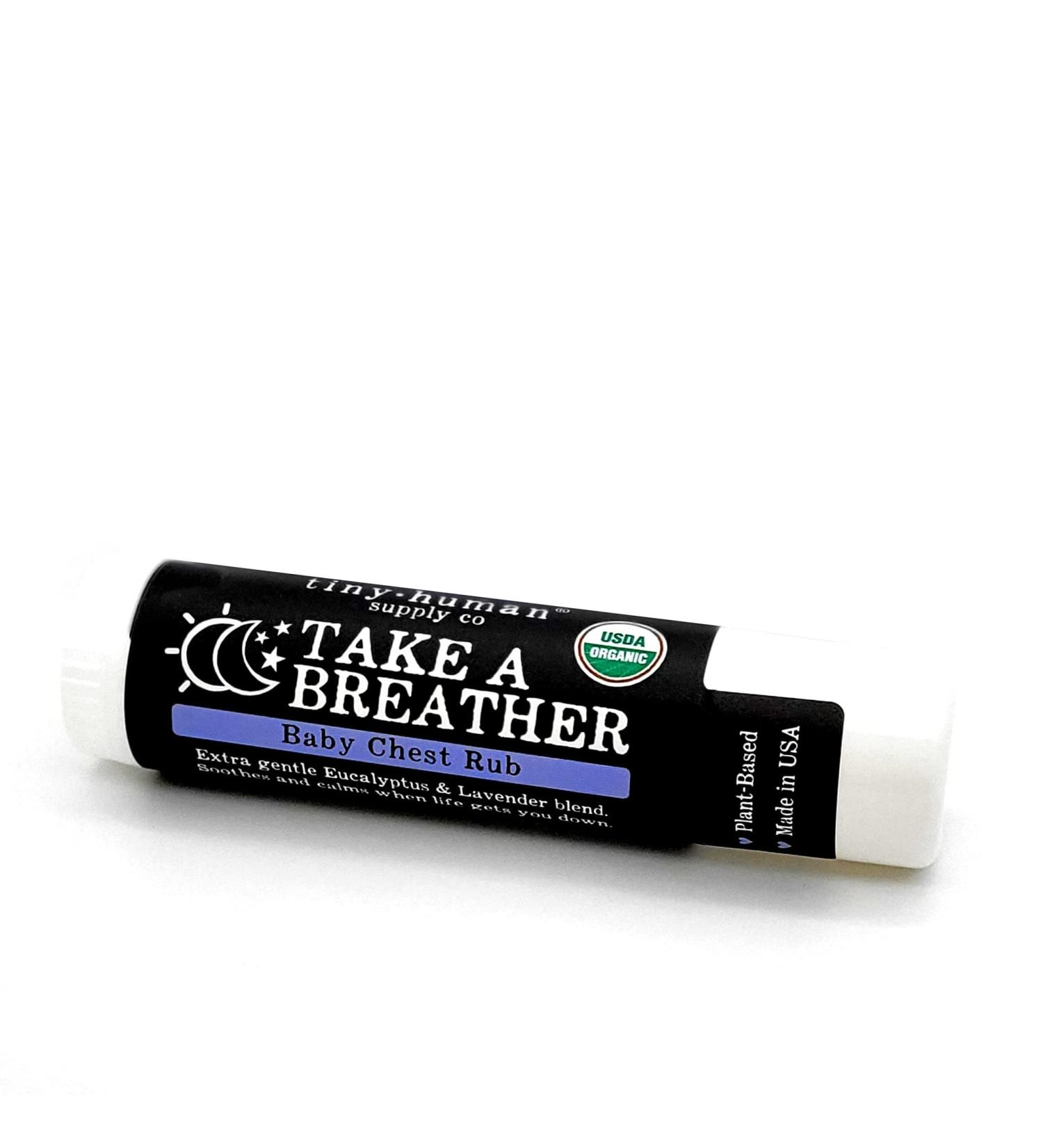 Tiny Human Supply Co Organic Baby Chest Rub Stick - Lavender & Eucalyptus - 100% Natural - Petroleum Free - Buy Online on SooperMarket.com