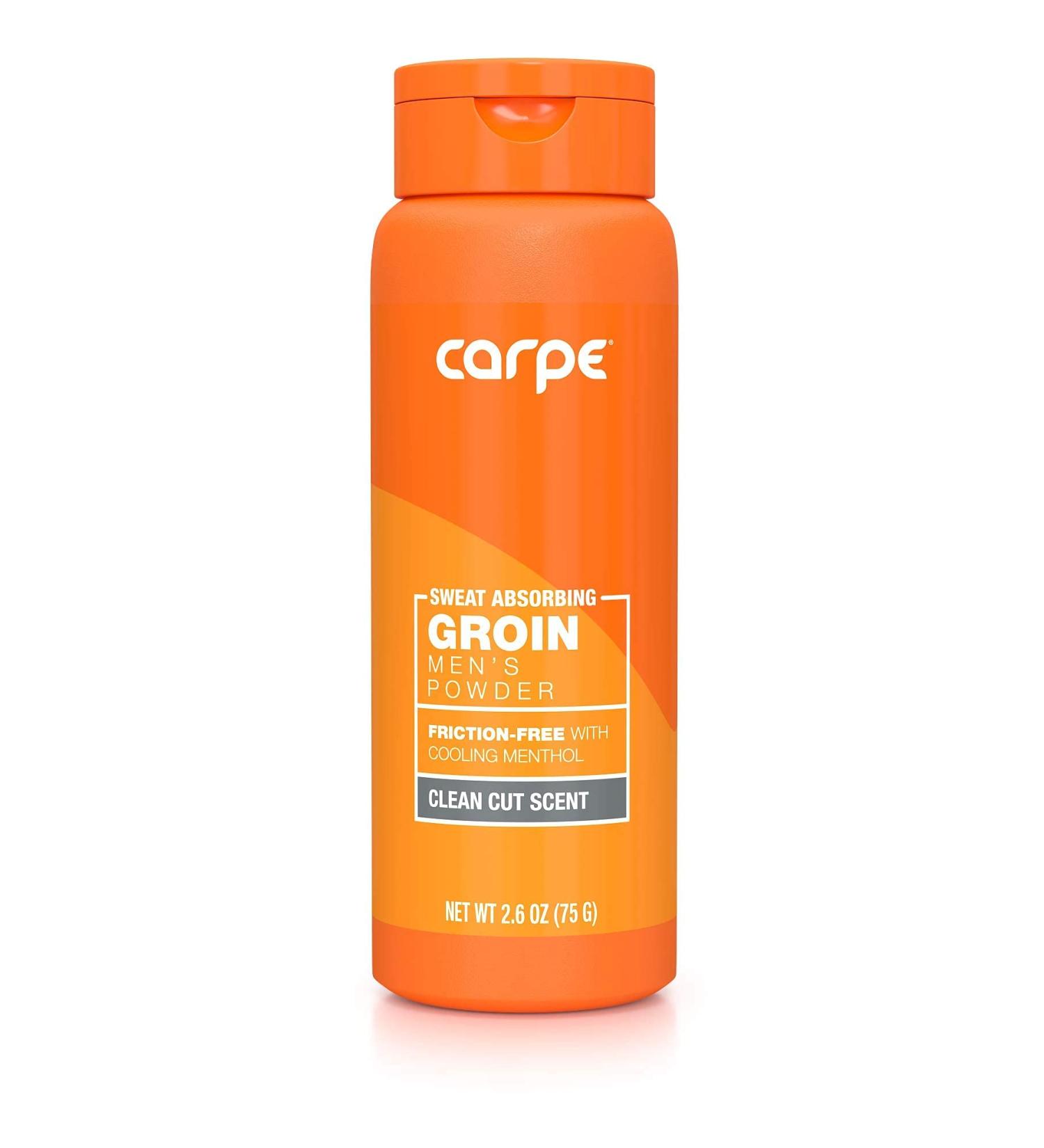 Carpe Sweat Absorbing Groin Powder for Men - Maximum Absorption, Chafing and Friction Free - Buy Online on SooperMarket.com