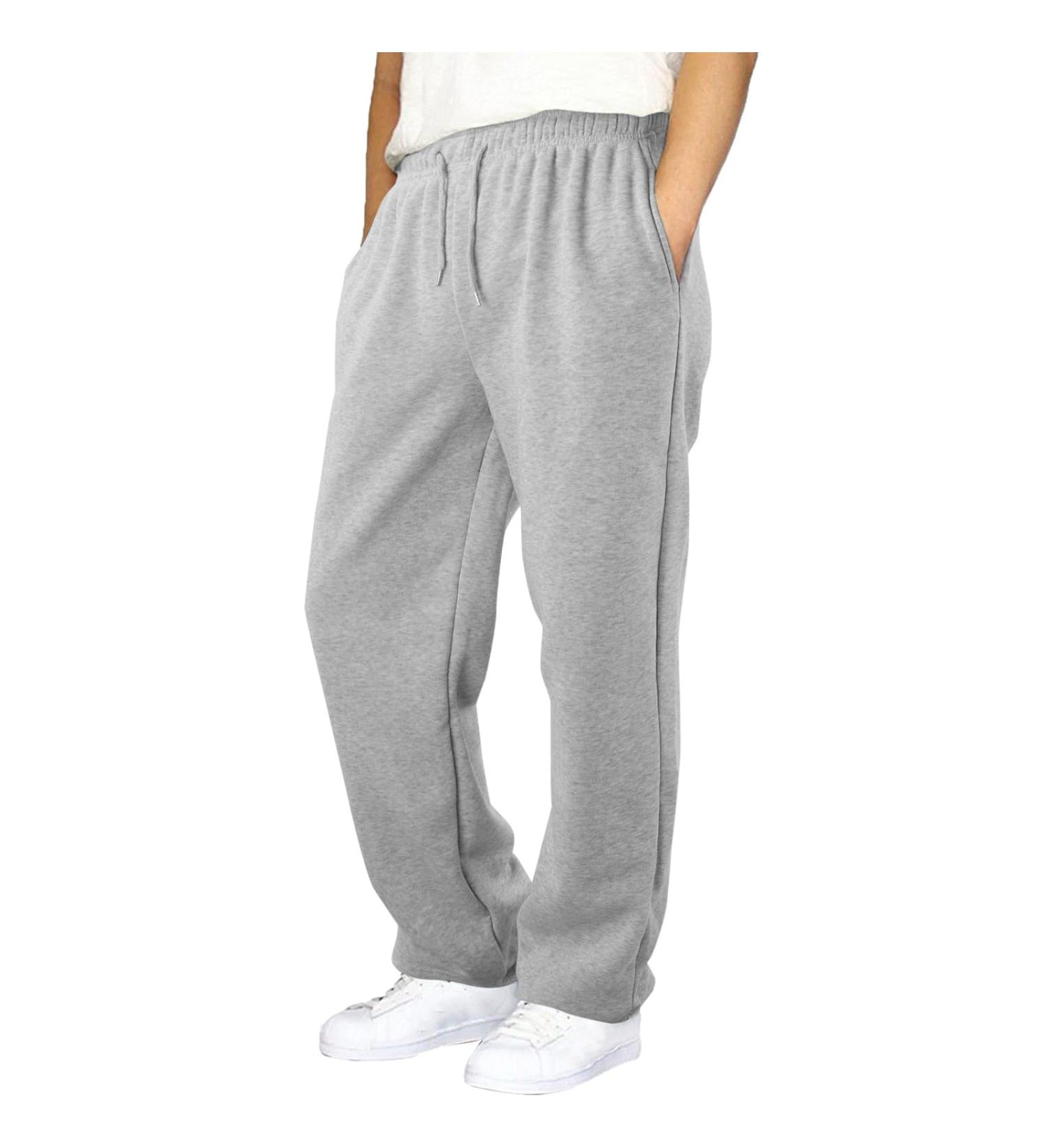 Shop Rumaozia Men's Baggy Jogging Pants - Breathable Cotton Sweatpants Wide Leg Sports & Yoga Pants (3XL) - Perfect for Training & Comfort - Buy Online on SooperMarket.com
