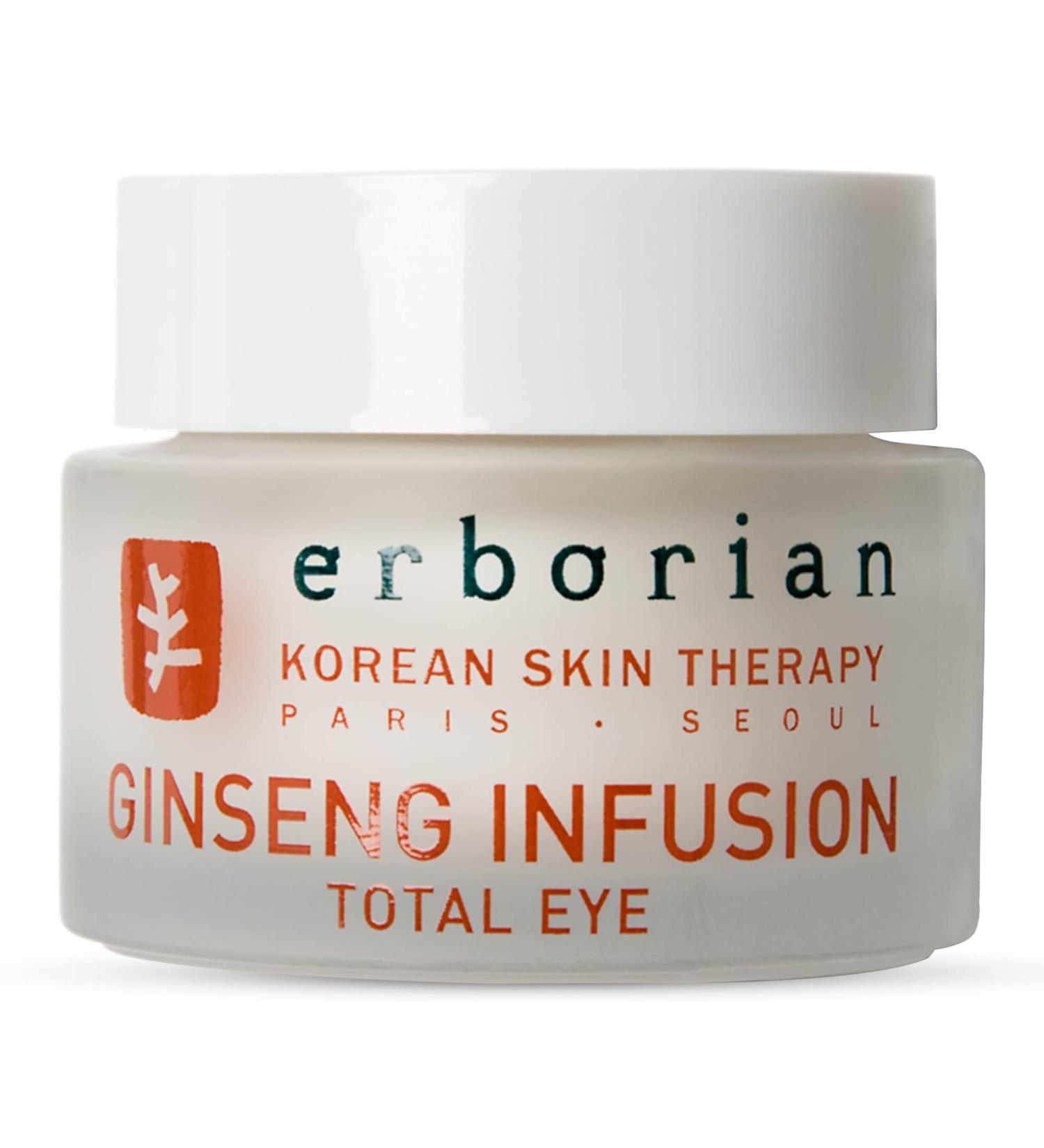 Erborian Ginseng Infusion Eye Cream Treatment - Anti-Aging Moisturizing Cream for Wrinkles - Korean Skin Therapy 0.5 oz - Buy Online on SooperMarket.com