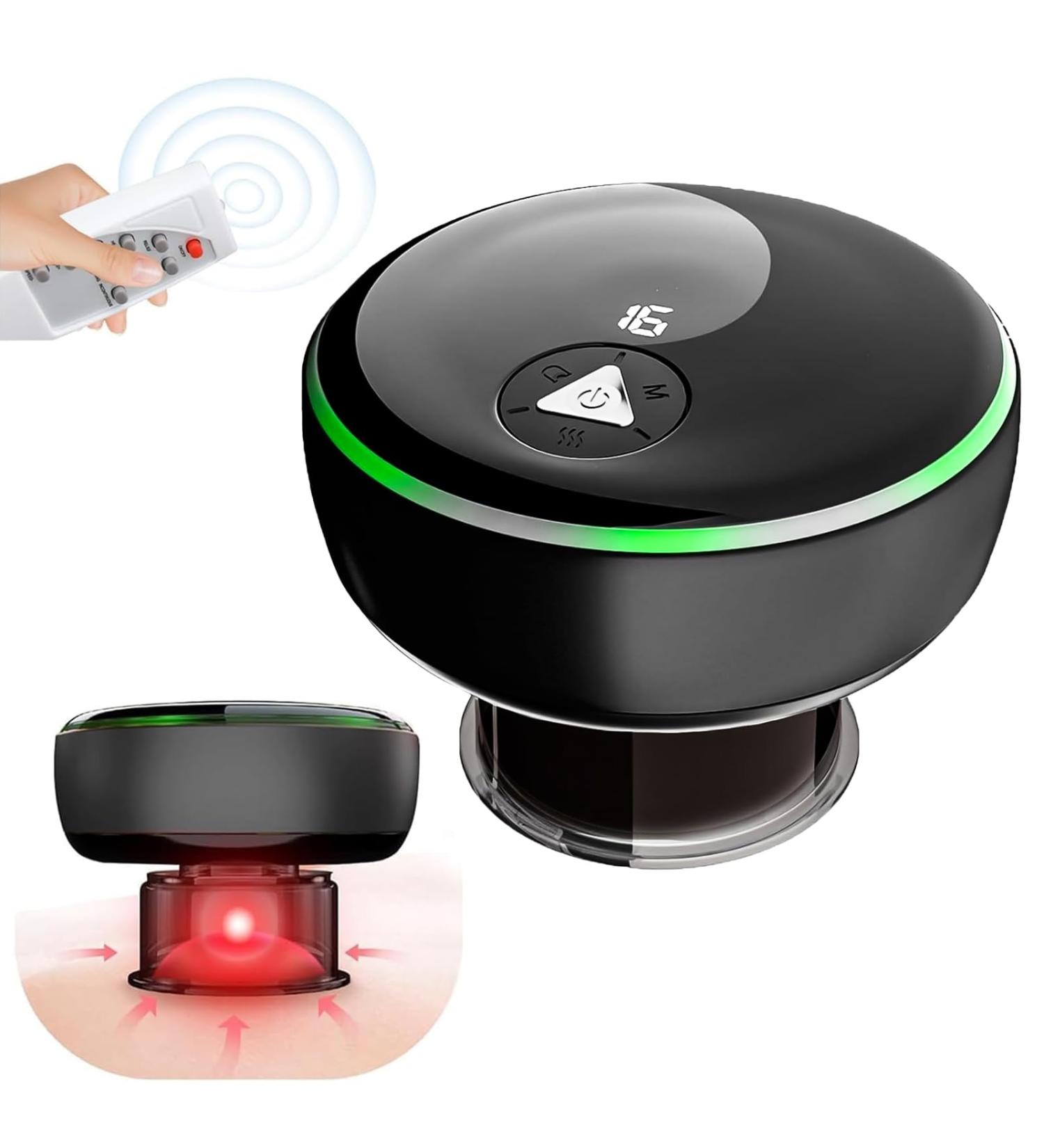 Smart Cupping Glasses for Pain Relief | Intelligent Remote-Controlled Cupping Massage - Buy Online on SooperMarket.com