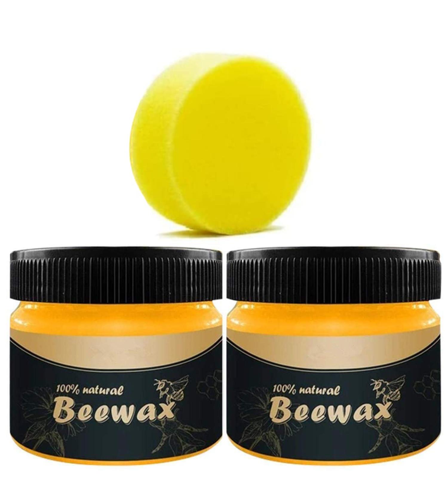 Premium Wood Seasoning Beeswax - 2 Pack Natural Polish for Furniture Floors Tables & Cabinets - Buy Online on SooperMarket.com