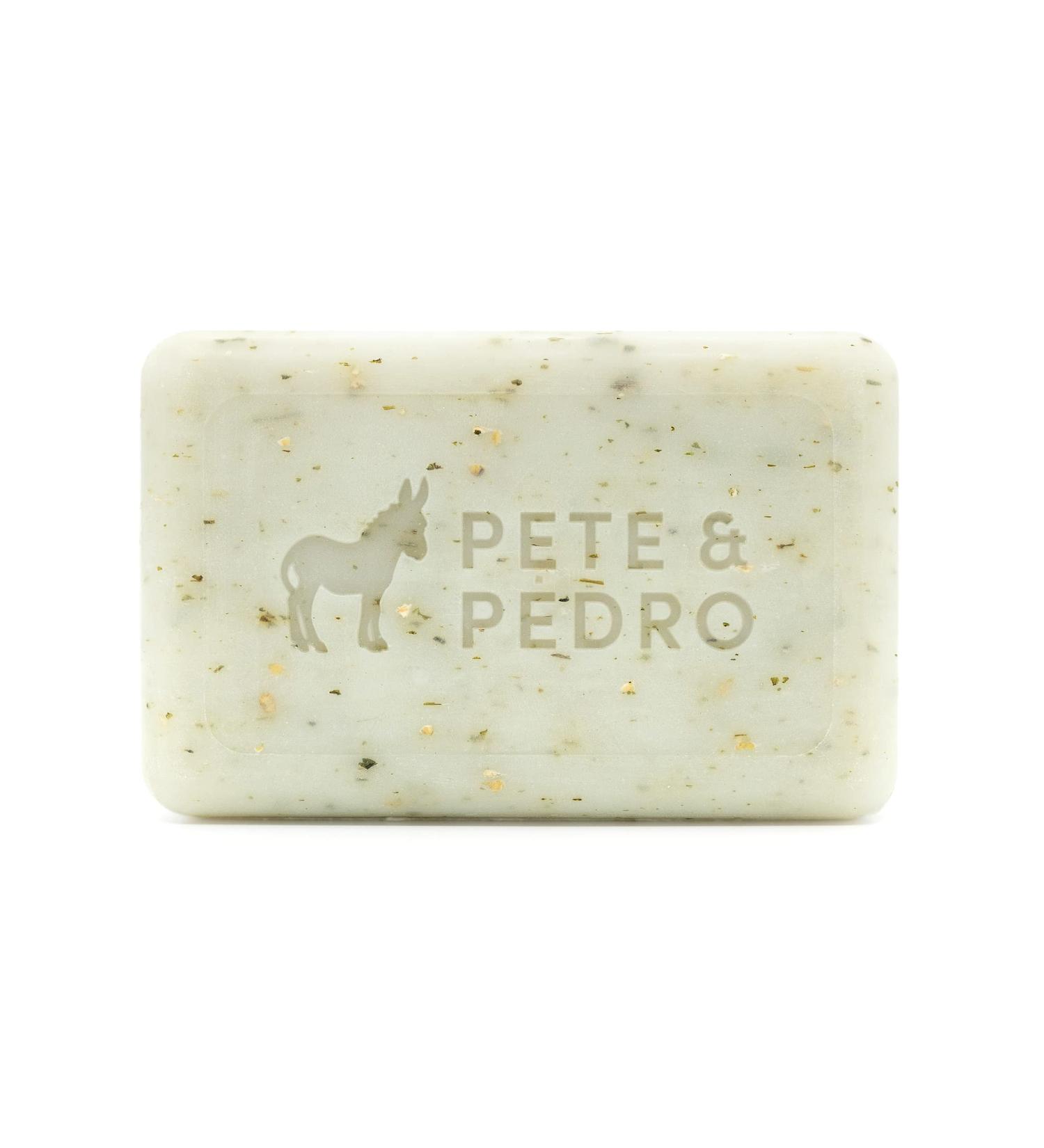 Pete & Pedro Body Bar Soap - Hydrating Exfoliating Cleansing Bar with Eucalyptus Scent | Shea Butter & Olive Oil | 6 oz - Buy Online on SooperMarket.com
