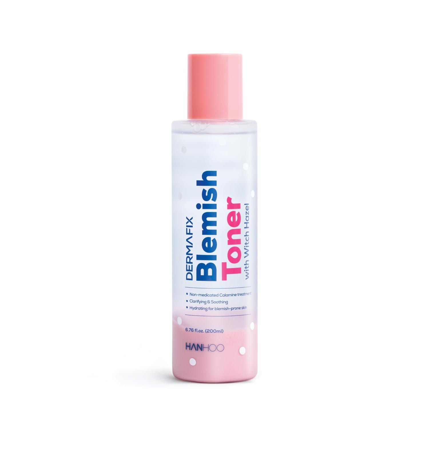 Hanhoo DermaFix Blemish Toner - Soothing Calamine & Witch Hazel Reduces Redness Controls Oil Prevents Breakouts - 6.76 fl. oz | International Shipping Available - Buy Online on SooperMarket.com
