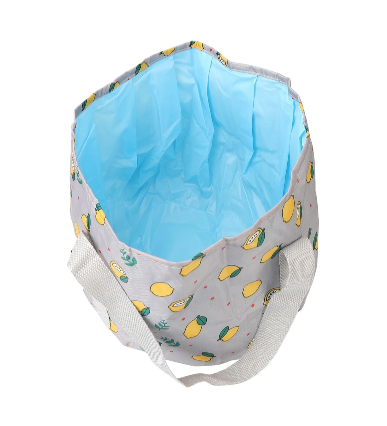 Verdant Touch Portable Travel Foot Bath Tub Portable Travel Foot Bath Tub Waterproof Collapsible Foot Bath Basin for Outdoor Picnic High Temperature Resistance Gray Lemon - Buy Online on SooperMarket.com