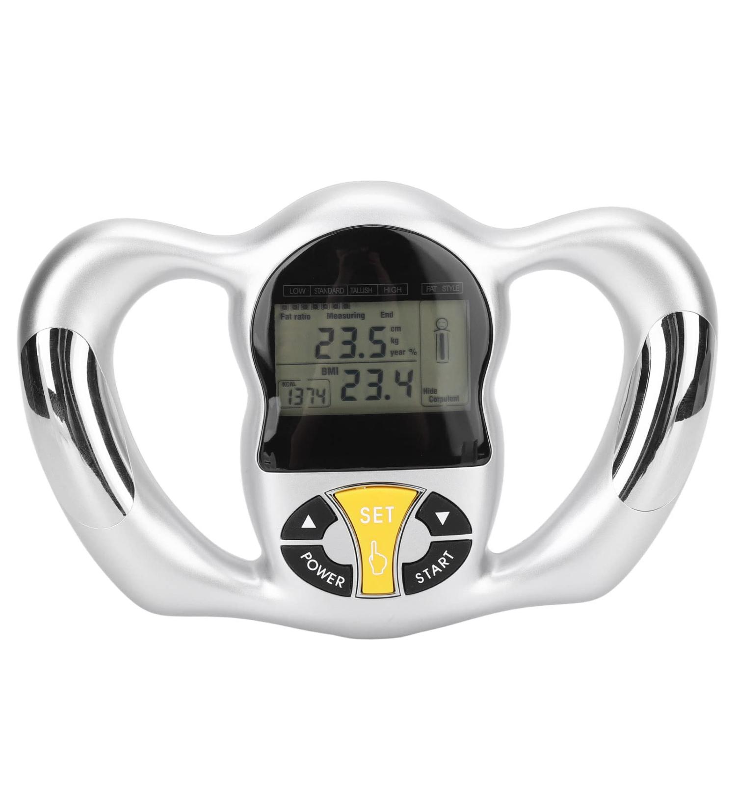 Brrnoo Handheld Body Fat Analyzer Calorie BMI Measurement LCD Screen Portable Digital Health Monitor Handheld Body Fat Measuring Instrument BMI Meter Fat Analyzer Monitor Measure Device - Buy Online on SooperMarket.com