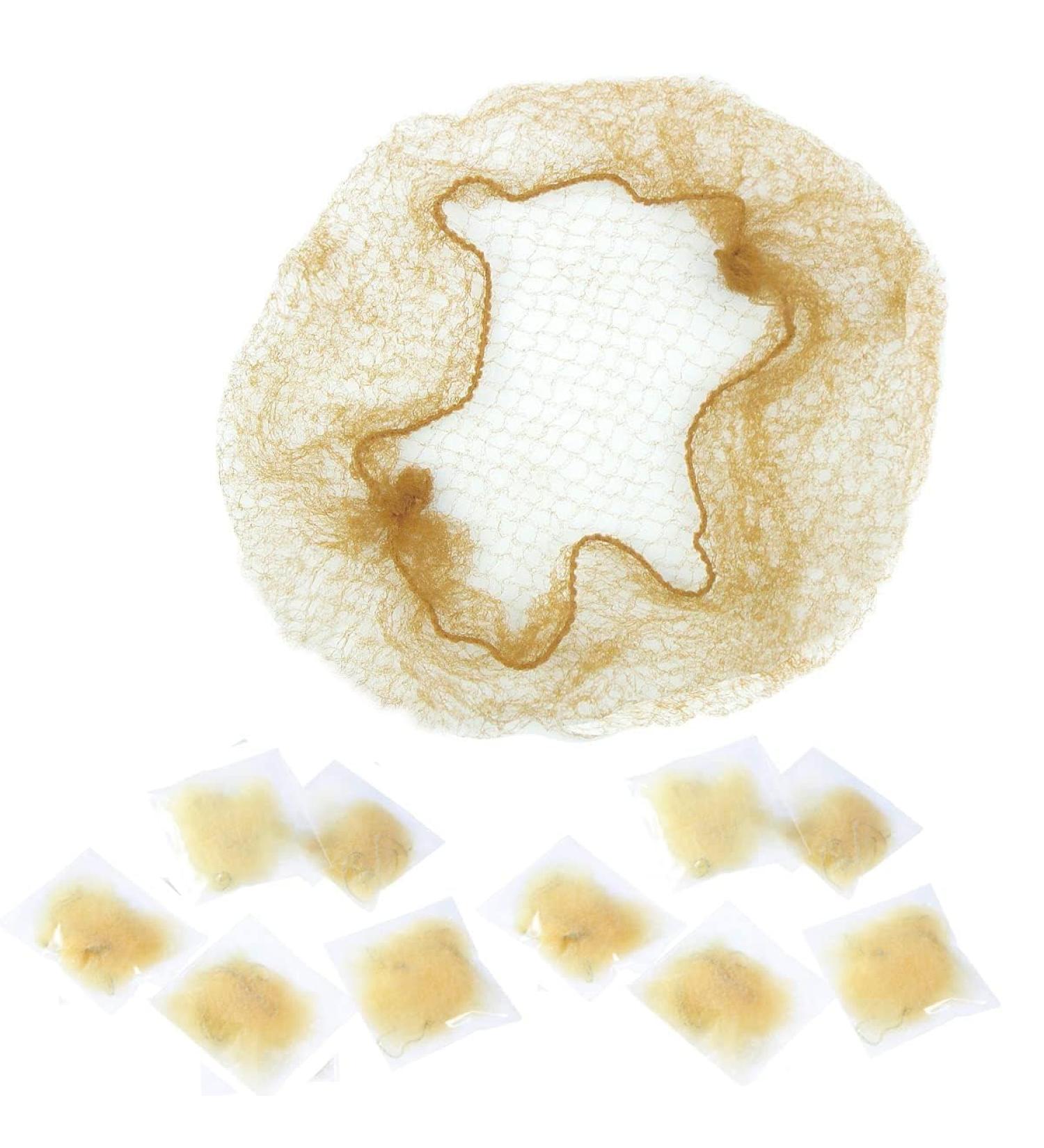 Bezavea 30Pcs Invisible Hair Nets for Girls & Women - Gold Ballet Bun Net for Dance, Catering, and Nursing - Buy Online on SooperMarket.com