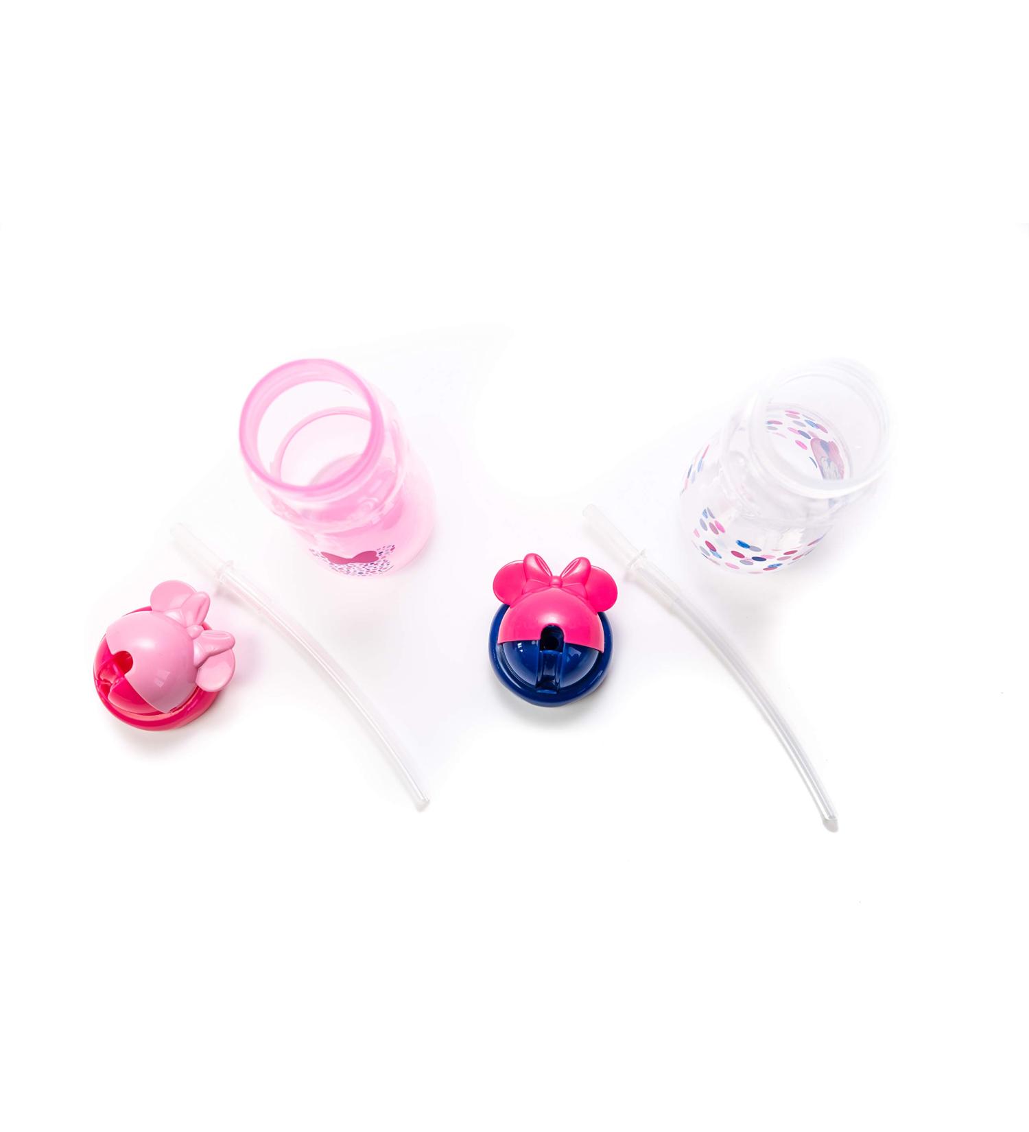 Cudlie Disney Minnie Mouse 11oz Baby Girls Set of Two Straw Sippers - Bows & Dots - Buy Online on SooperMarket.com