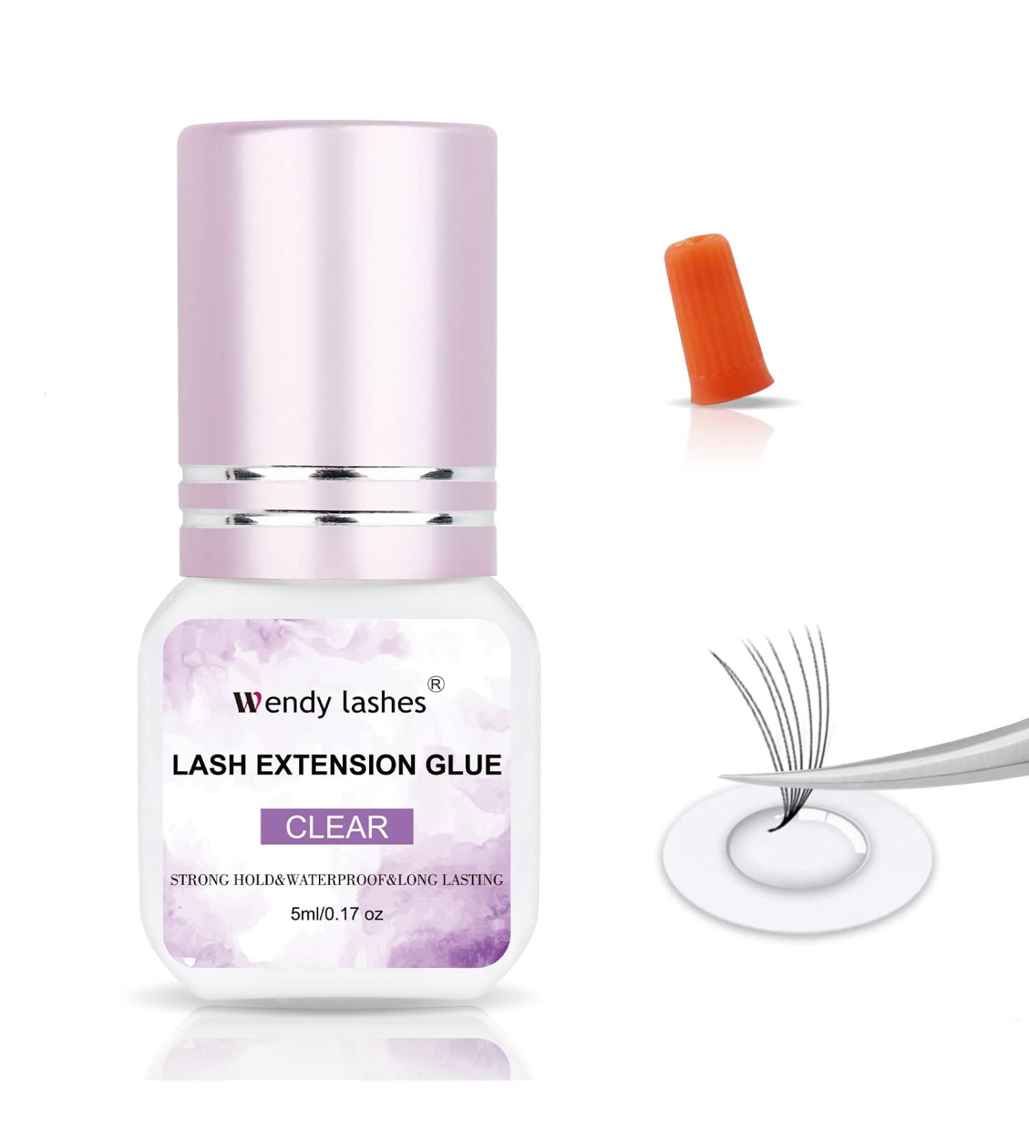 High-Quality Lash Extension Glue - Fast Drying Strong Hold Waterproof Low Irritation - 5ml Clear for Professionals - Buy Online on SooperMarket.com