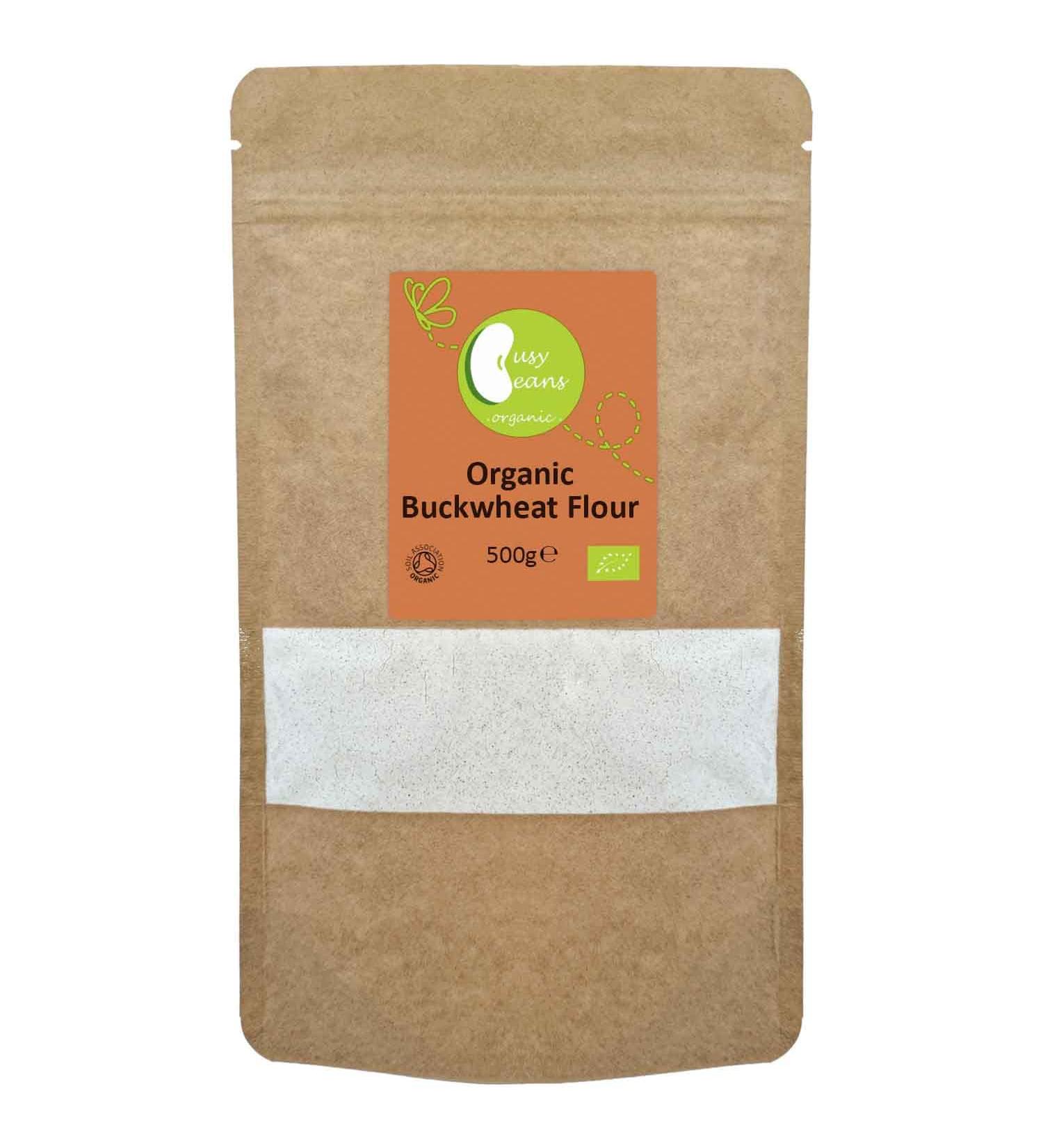 Organic Buckwheat Flour - Certified Organic - by Busy Beans Organic (500g) - Buy Online on SooperMarket.com