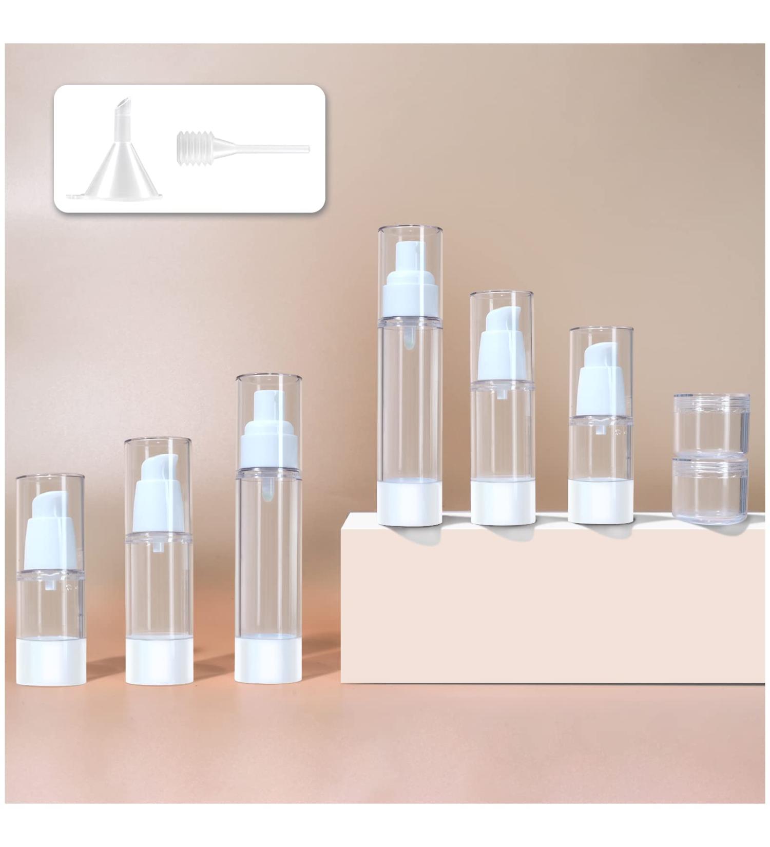 SIGOEI 13 Pack Travel Sub-Bottling Set - TSA Approved Cosmetic Containers for Lotion, Shampoo, Cream, Soap - Vacuum Pump Bottle 13 Pack - Buy Online on SooperMarket.com