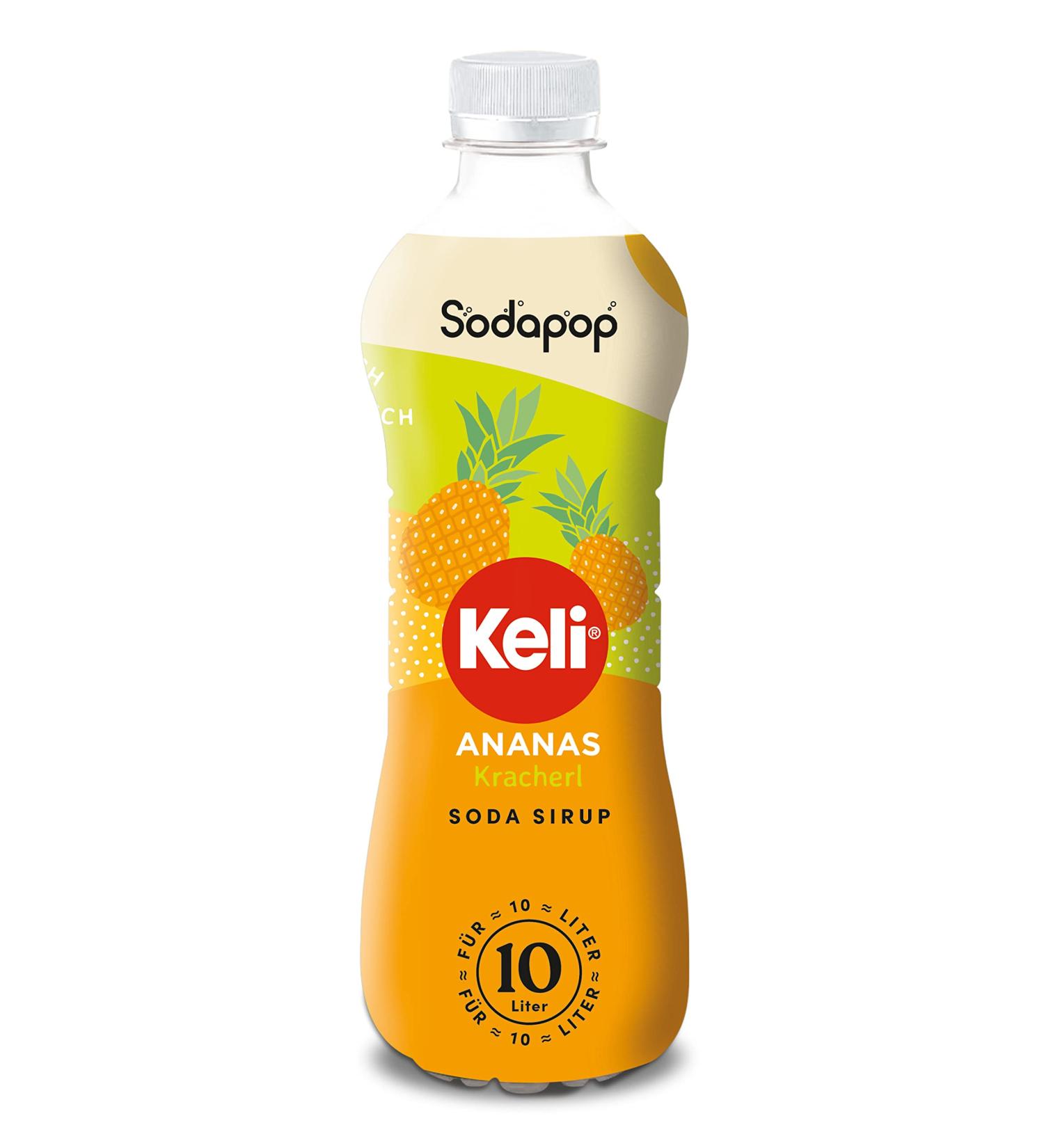 Sodapop Keli Pineapple Syrup - Quick & Easy 500ml Makes 10L Ready-to-Drink - Buy Online on SooperMarket.com