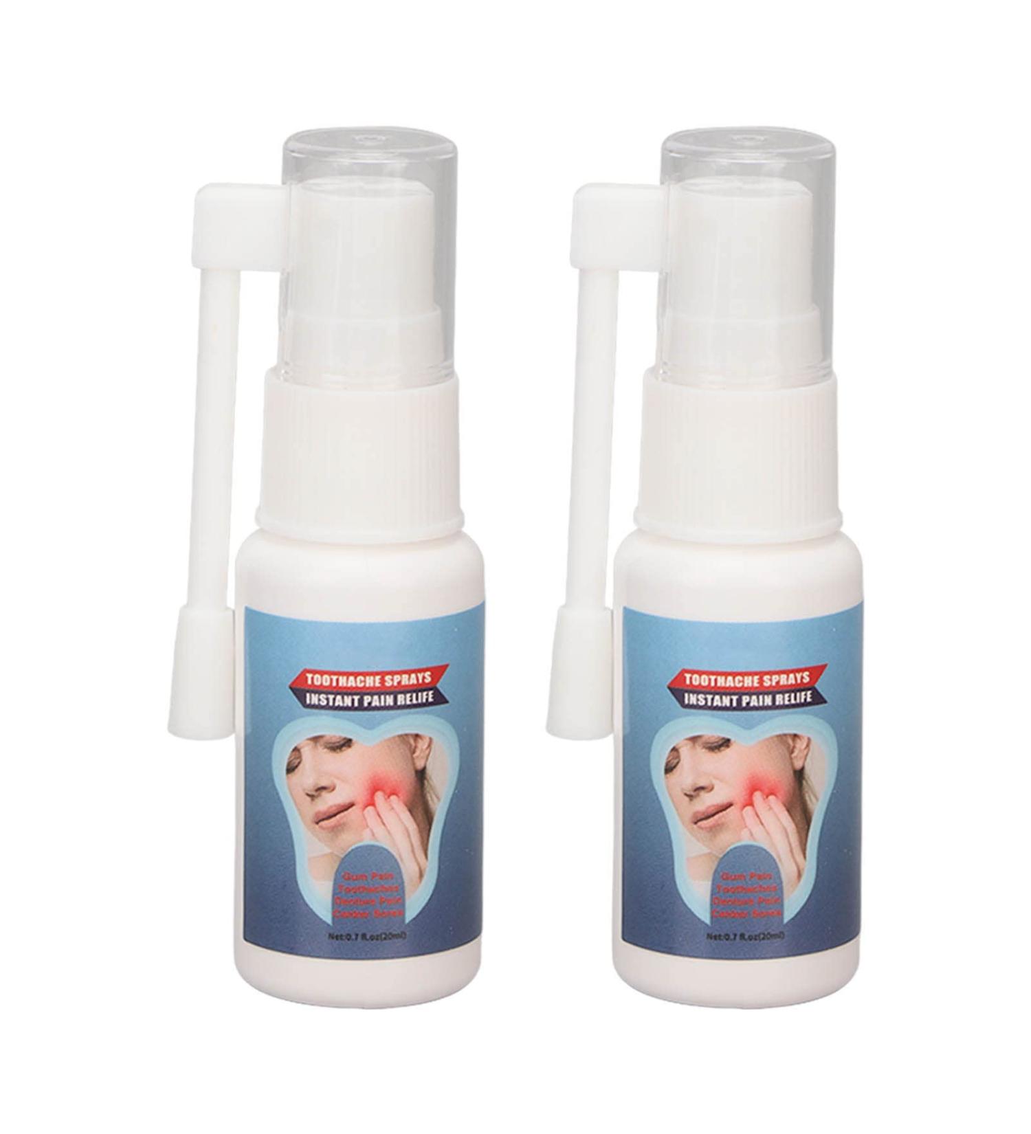 Herbal Oral Care Spray - Natural Mouth Health Relief for Toothache and Gum Pain - 2 Pack (20ML each) - Buy Online on SooperMarket.com
