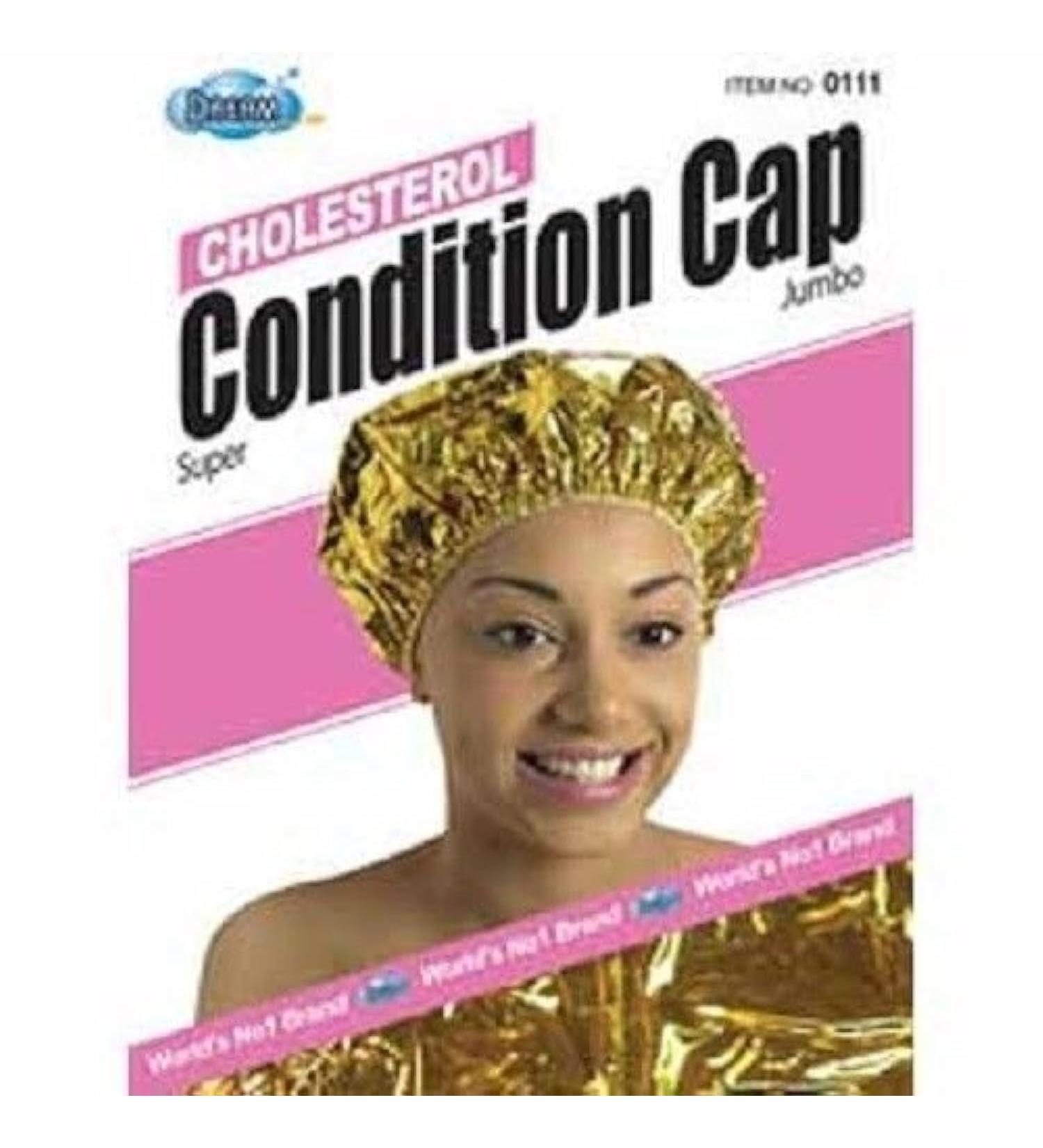 Dream Cholesterol Conditioning Cap Gold One size fits all cholesterol processing special coating body heat natural heat vinyl material hair conditioner