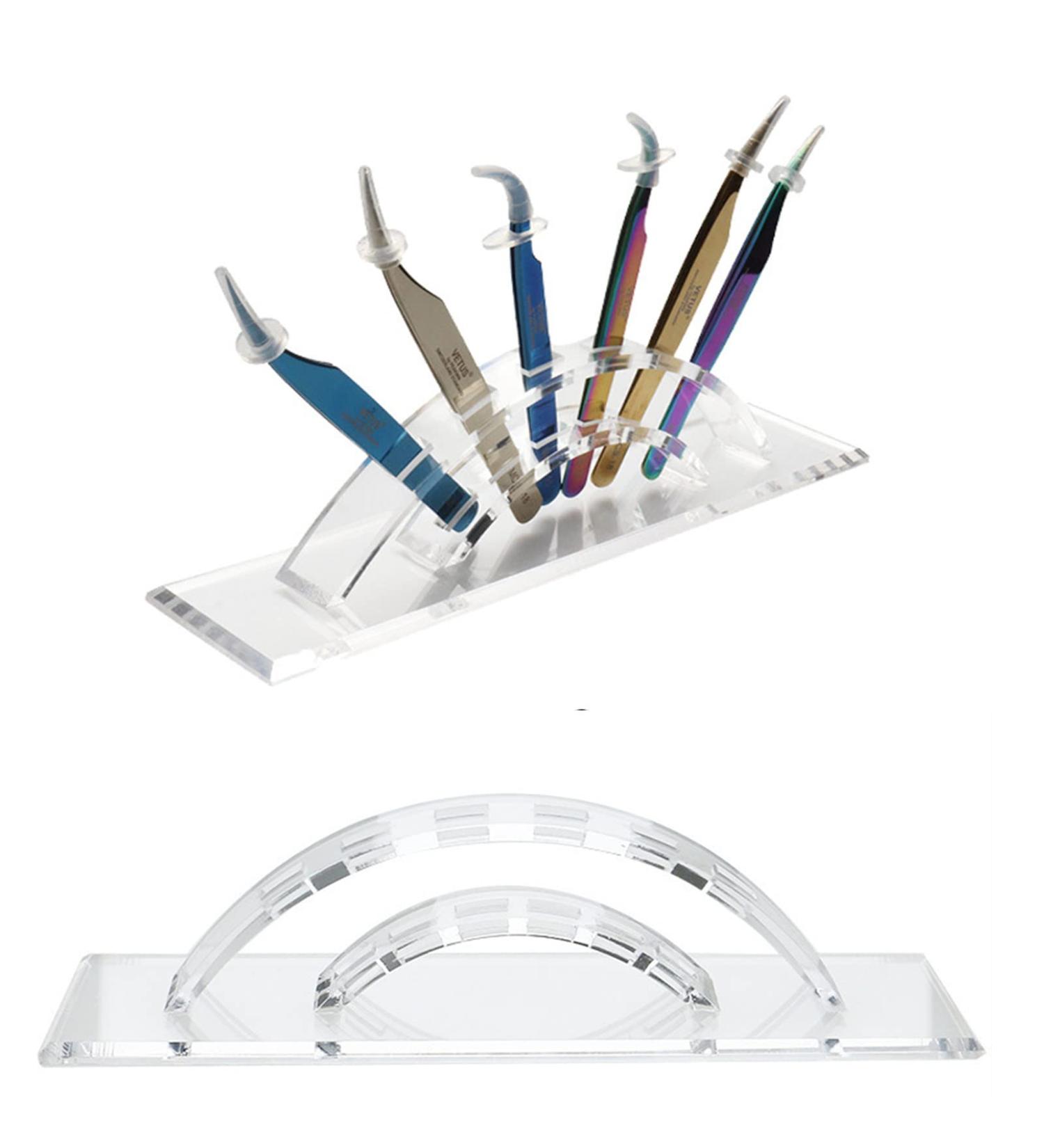 D-Life 2 Pcs Acrylic Tweezers Stand Holder - Eyelash Extension Storage Rack - Buy Online on SooperMarket.com