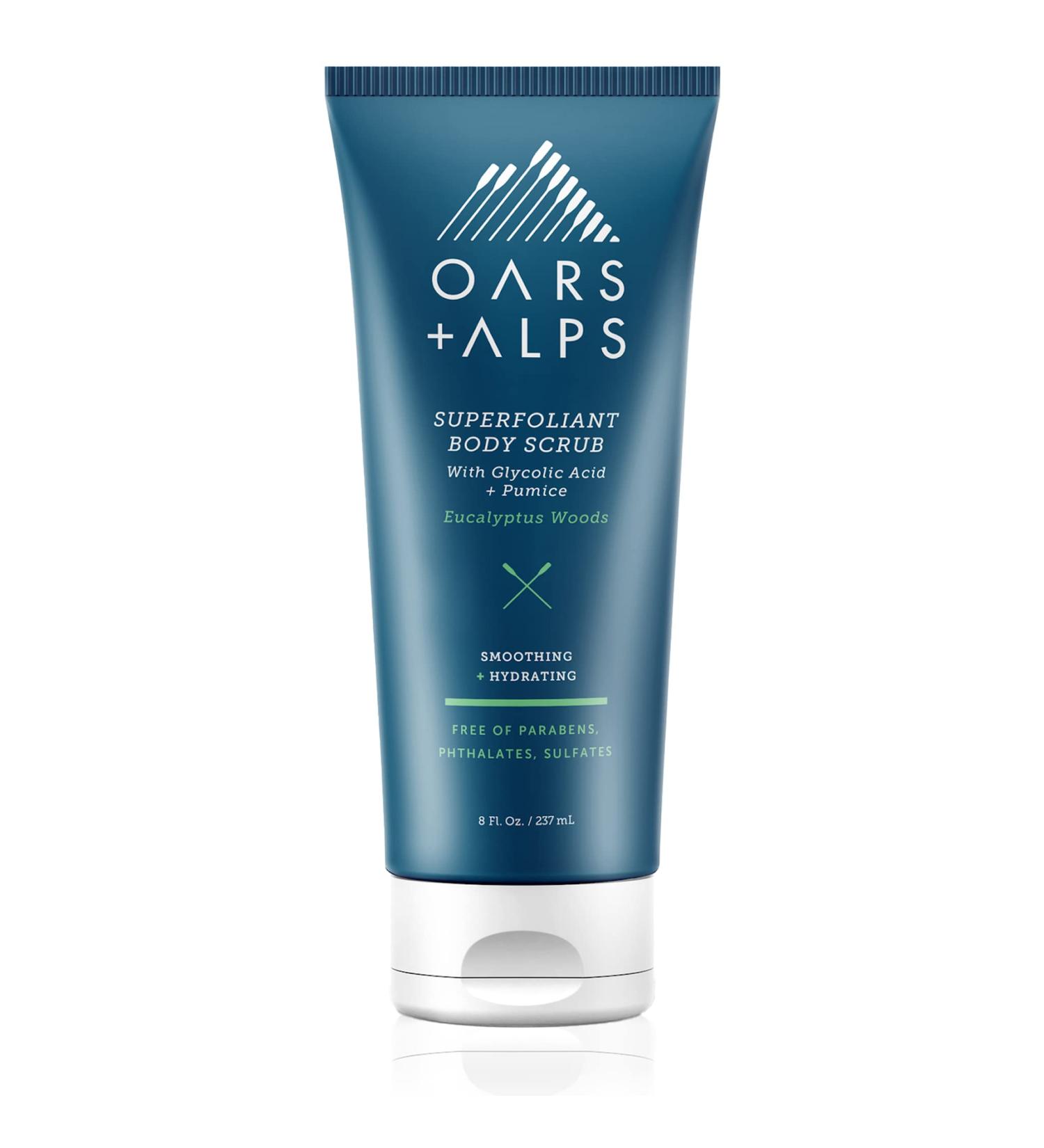 Oars + Alps Superfoliant Body Scrub - Dermatologist Tested Clean Ingredients Niacinamide & Coconut Oil - 8 Fl Oz | International Shipping Available - Buy Online on SooperMarket.com
