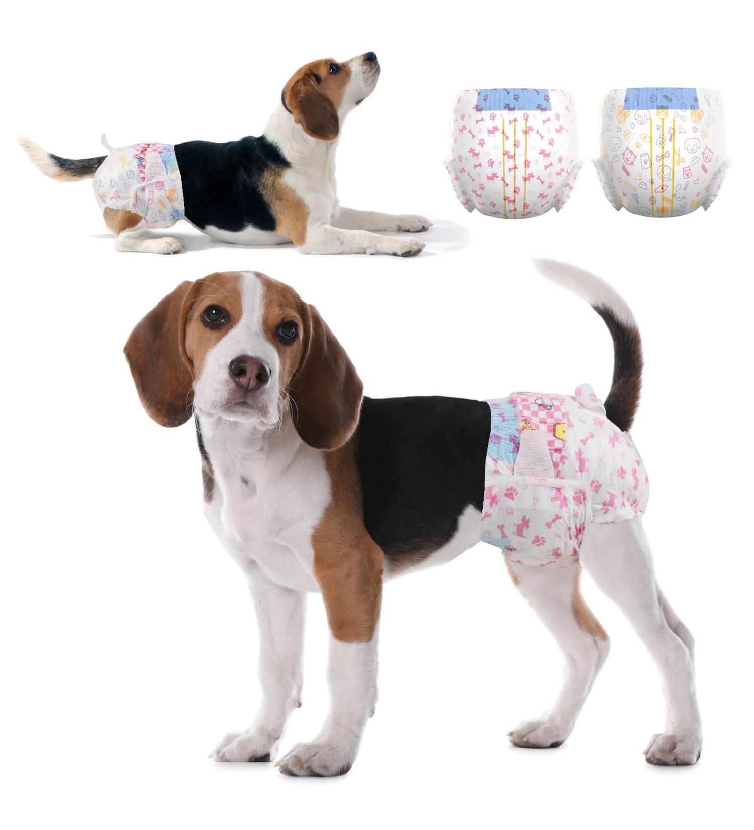 Dono Disposable Dog Diapers for Female Dogs - Super Absorbent & Leak-Proof - 48 Count Sizes XXS to L - Ideal for Incontinence Heat & Periods - Buy Online on SooperMarket.com