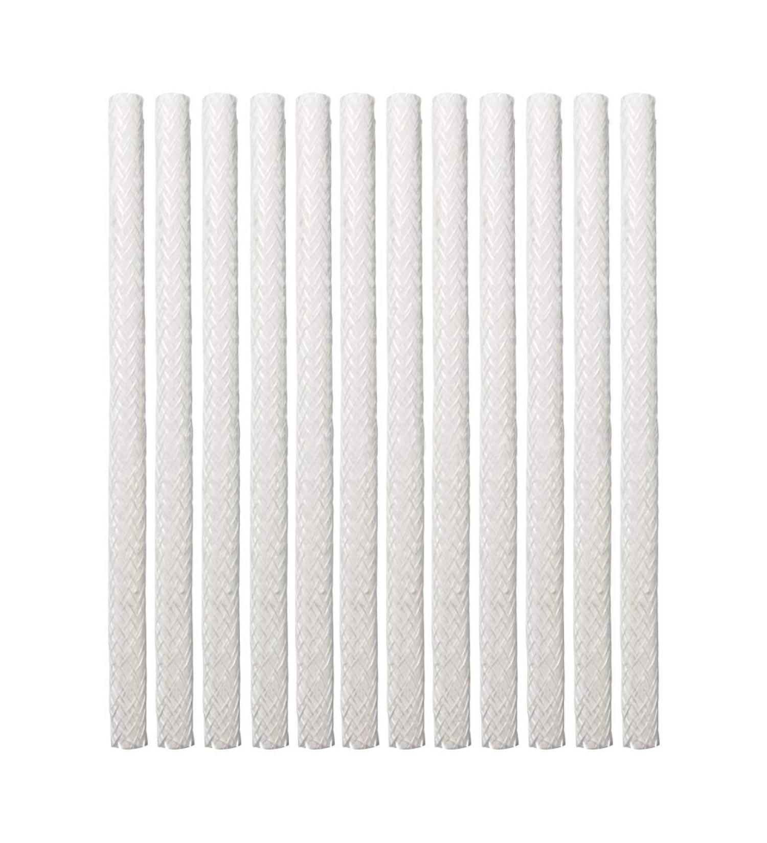 12pcs Fiberglass Tiki Wicks - Long Lifespan Replacement for Bottle Tiki Torches & Oil Lamps | Outdoor Garden Lighting Decor - Buy Online on SooperMarket.com