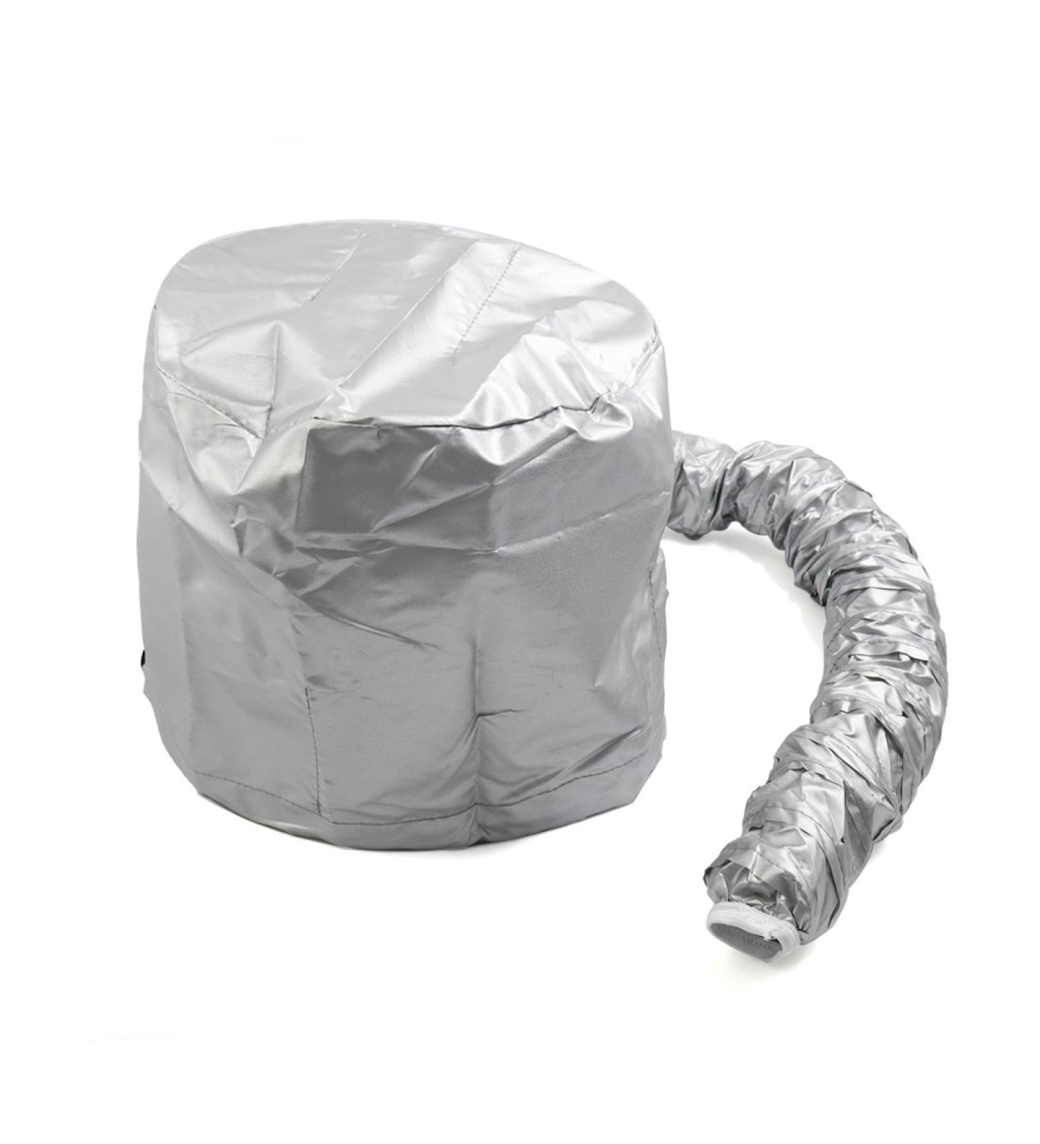 Ruilogod Silver Tone Polyester Portable Hair Drying Styling Soft Bonnet Hood Blow Dryer Connect Cap - Buy Online on SooperMarket.com