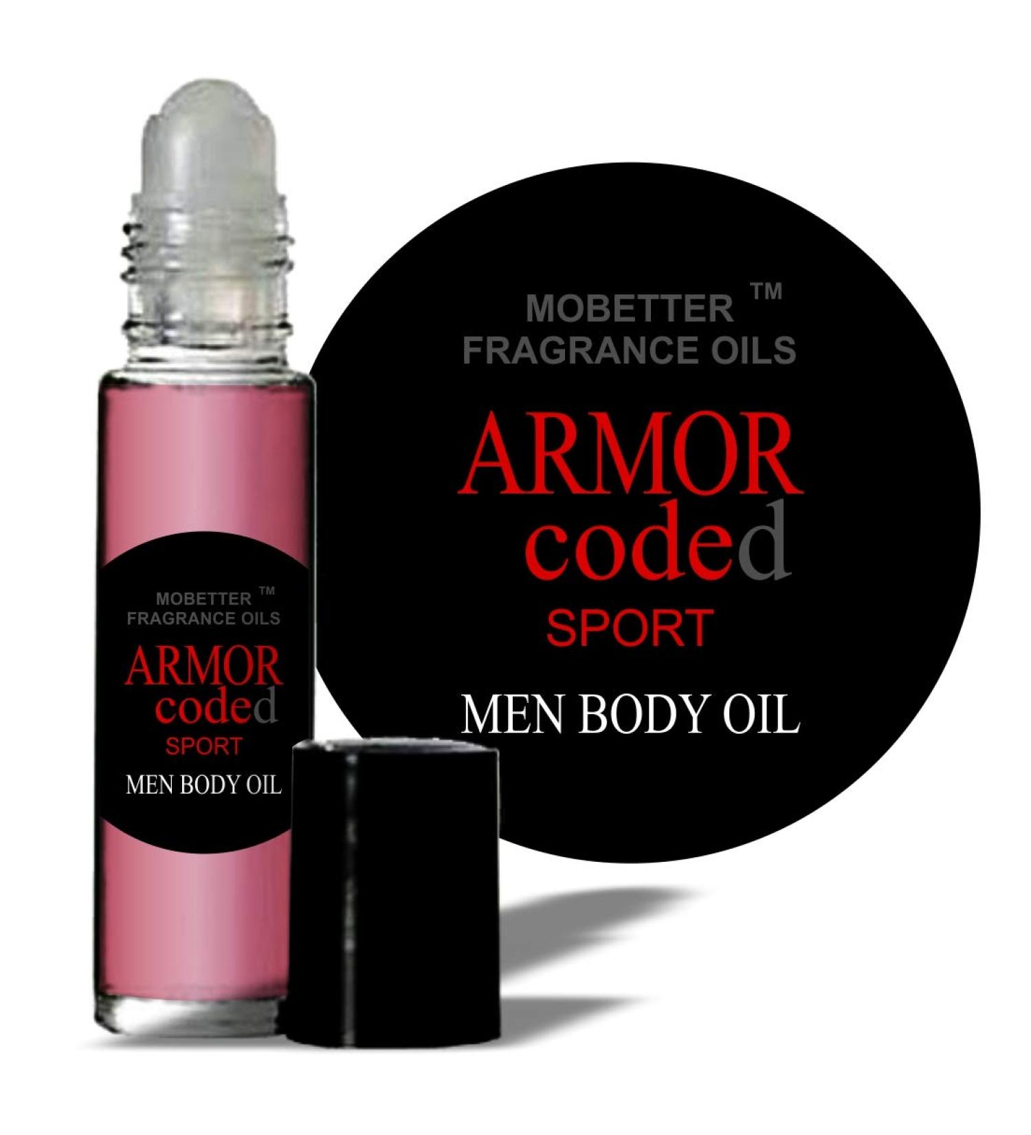 Armor Coded Sport Cologne Fragrance Body Oil for Men by Mobetter Fragrance Oils