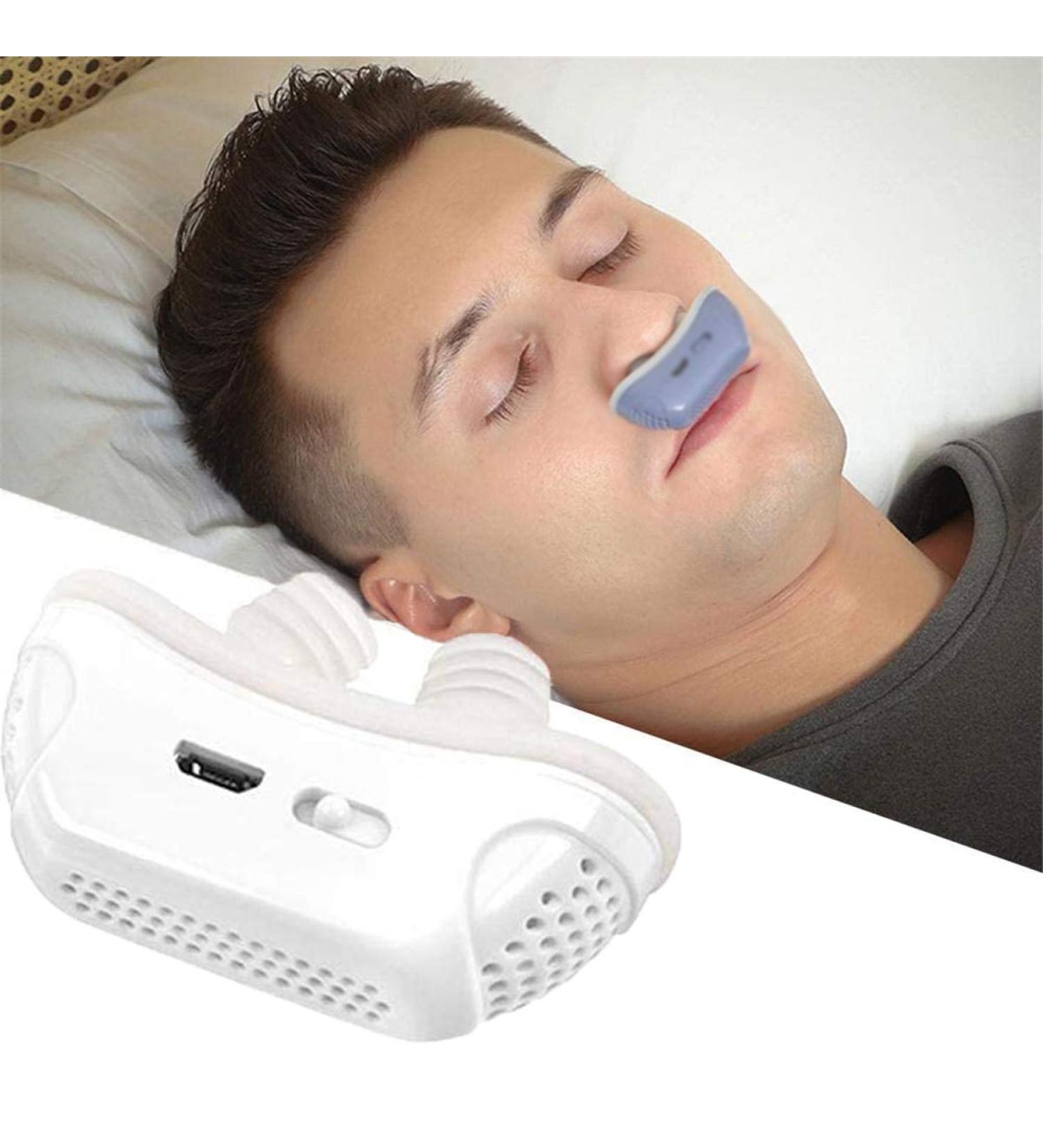 AISHFP Electric Anti Snoring Device | Snore Stopper Purifier | USB Lightweight Nose Plug for Comfortable Sleep - Buy Online on SooperMarket.com