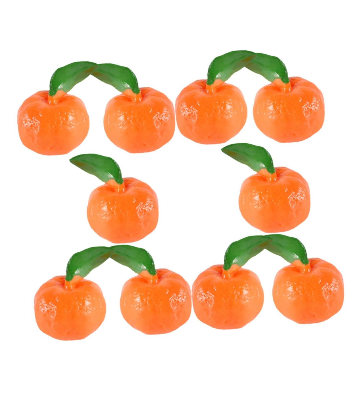 TOYANDONA 10pcs Simulated Fruit Orange Toys Models Artificial Fruits Scene Layout Prop Photo Prop Orange Cabinet Orange Decor Lifelike Orange Model Scene Adornment Modeling Tangerine Pvc - Buy Online on SooperMarket.com