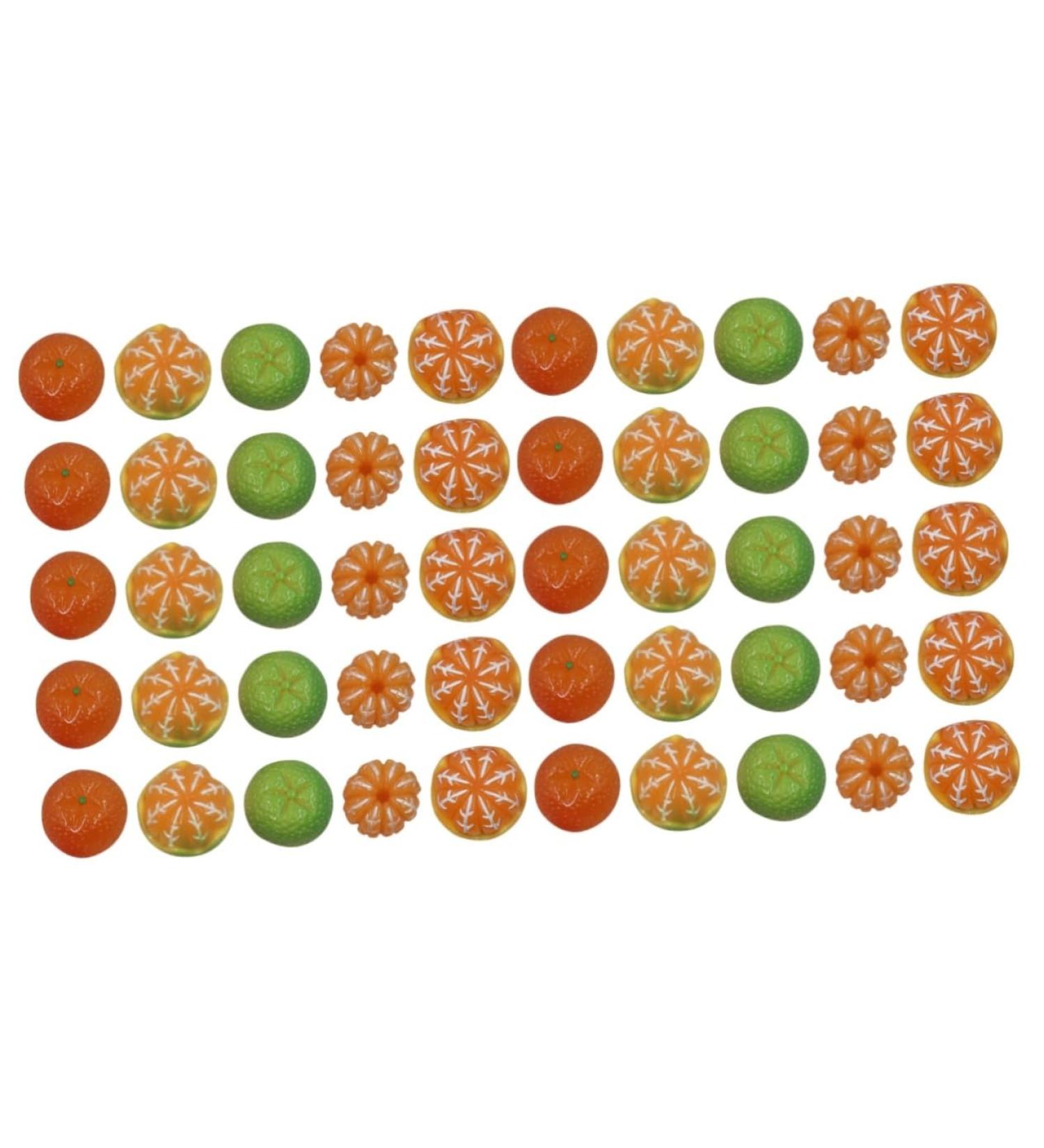Vaguelly 100 Pcs Artificial Orange Miniature Fruits Fake Orange Mini Decor Faux Oranges Miniature Accessories Decorative Fruit Jewlery Ornament Mini Charms Resin 3d Food Bracelet - Buy Online on SooperMarket.com