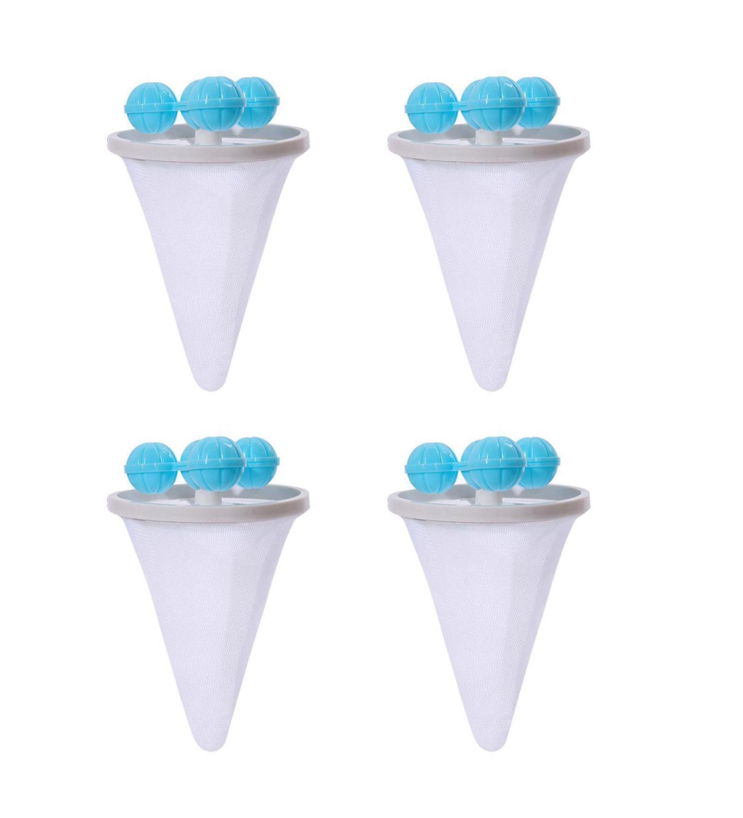 Pack Of 4 Washing Machine Hair Filter Washing Machine Hair Remover Hair Filter Net Bag Hair Remover For Washing Machine Washing Machine Hair Filter Reusable Hair Remover Filter Bag Floating Lint Bag - Buy Online on SooperMarket.com