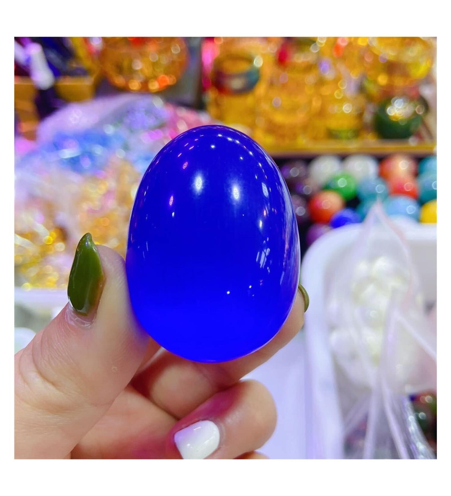 Crystal Blue Stone Shaped Gemstone Crystal Natural Stones and Minerals 1pc About 5cm-7cm (Color : Plum Size : 1pcs) 1pcs Plum - Buy Online on SooperMarket.com