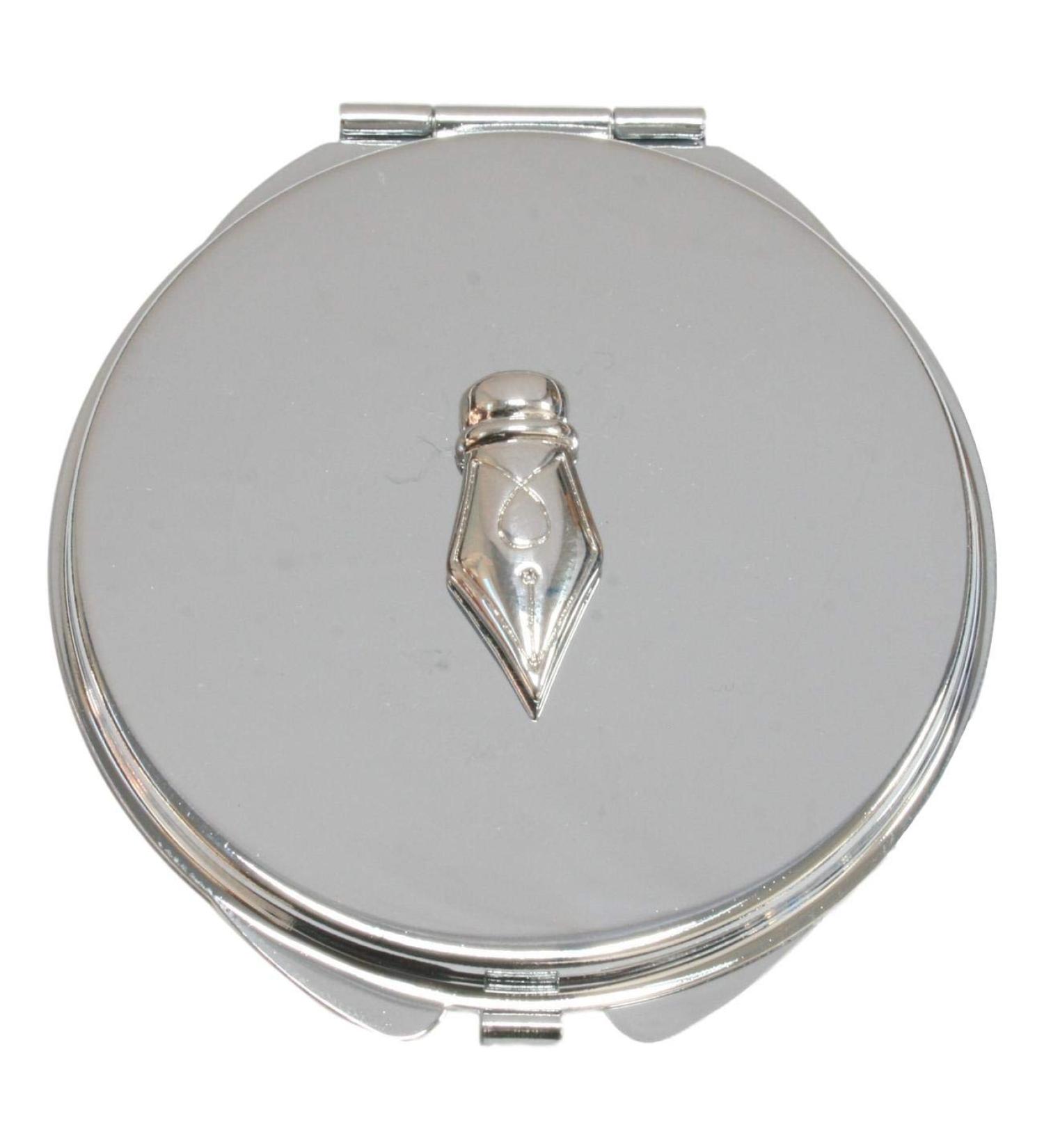 Pen Nib Compact Mirror Handbag Gift With Free Engraving 455 - Buy Online on SooperMarket.com