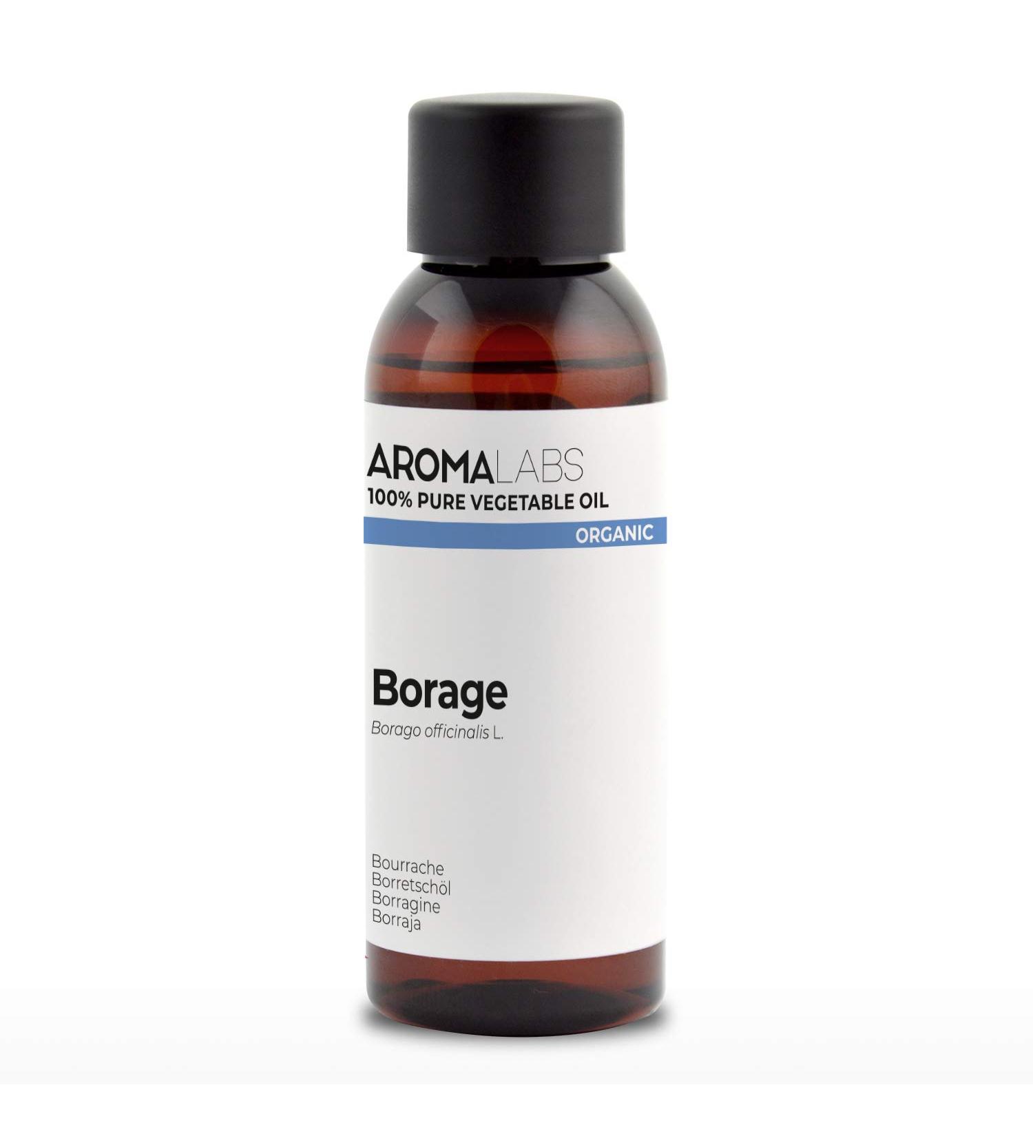 Organic Borage Oil 50ml - 100% Pure Cold-Pressed Natural | Certified Aroma Labs - French Brand - Buy Online on SooperMarket.com