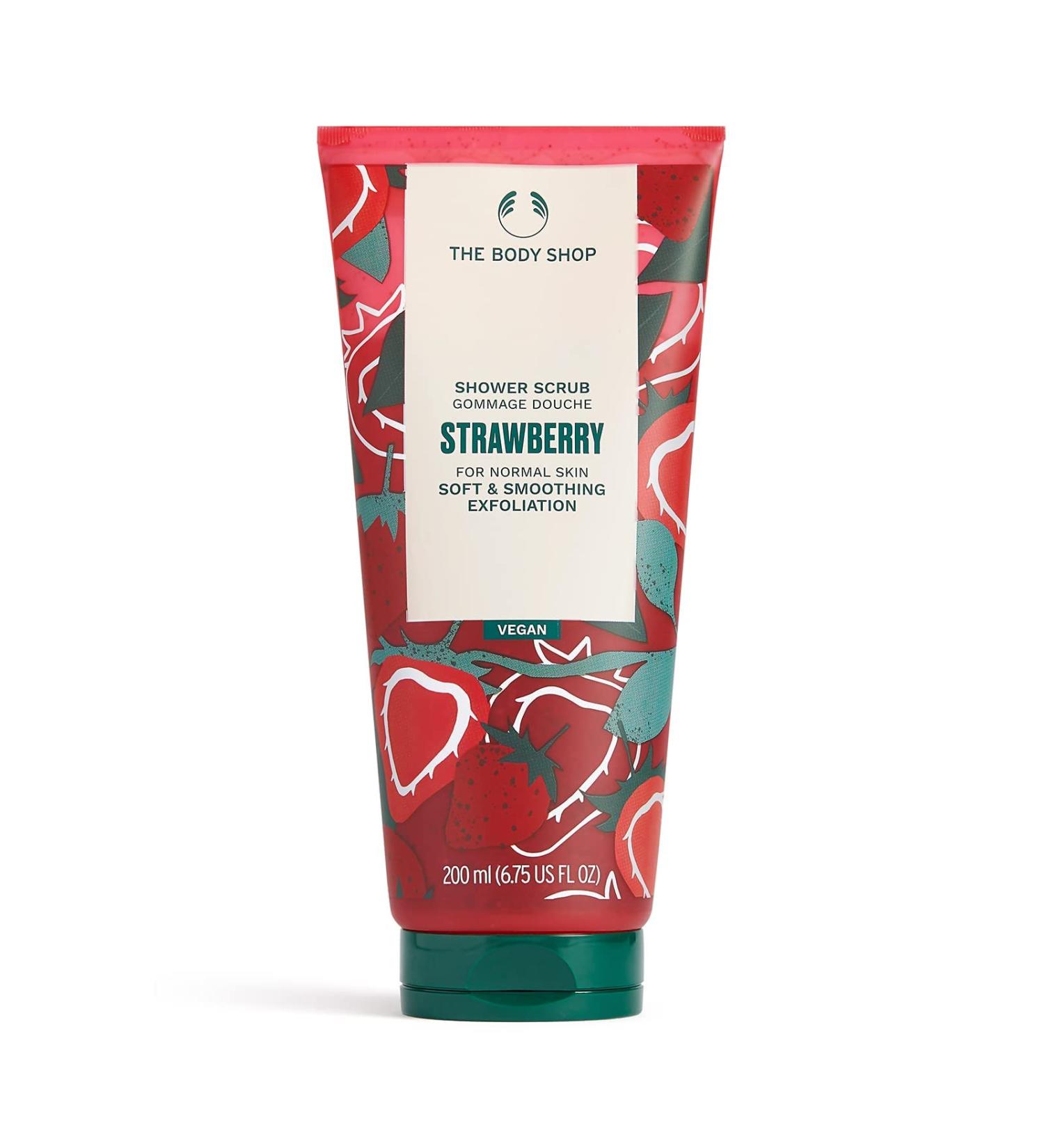 The Body Shop Strawberry Body Scrub 6.75 oz - Softening & Smoothing Exfoliation - Buy Online on SooperMarket.com