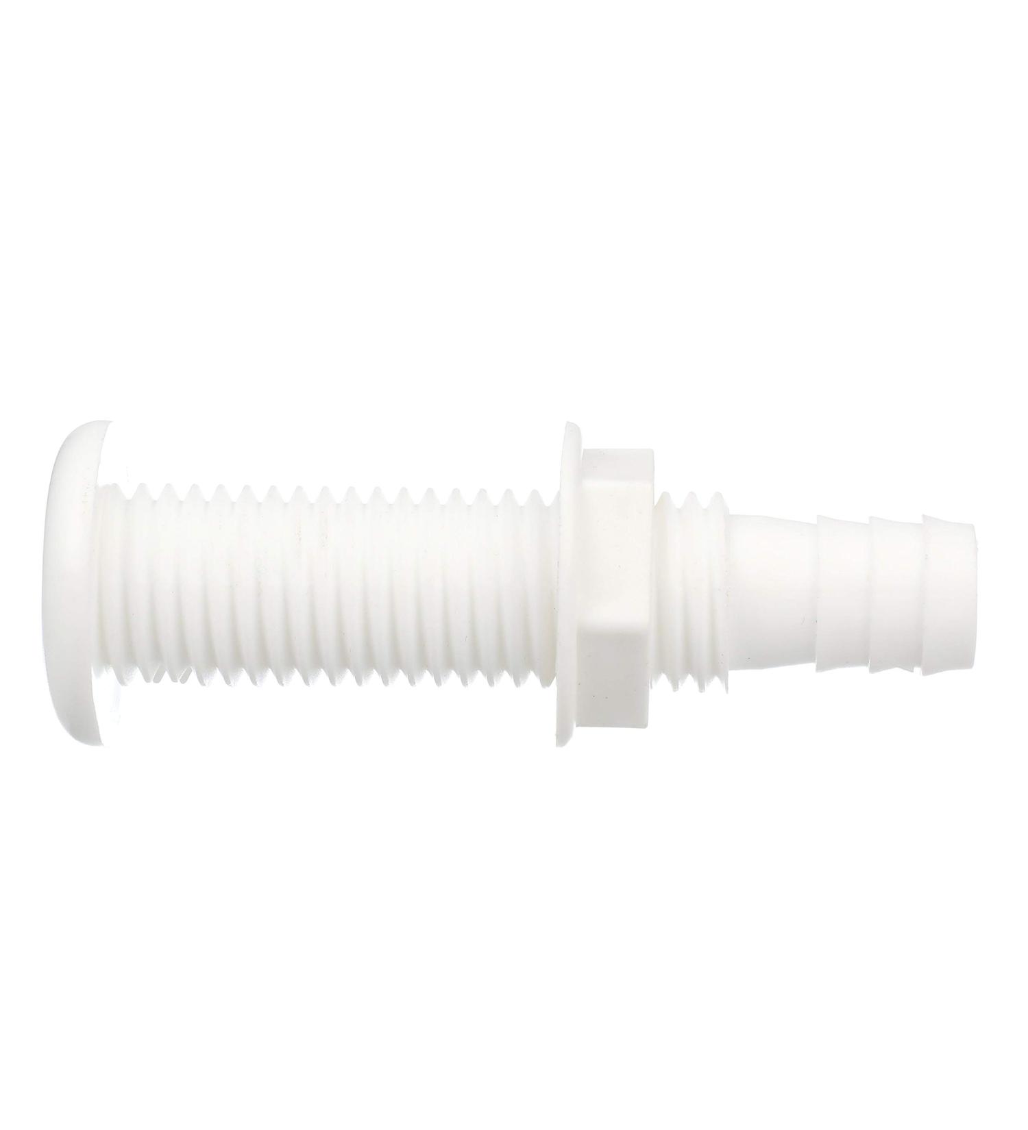 Seachoice 3/4 ID Polypropylene Extra Long Thru-Hull Connector - White Finish - Buy Online on SooperMarket.com