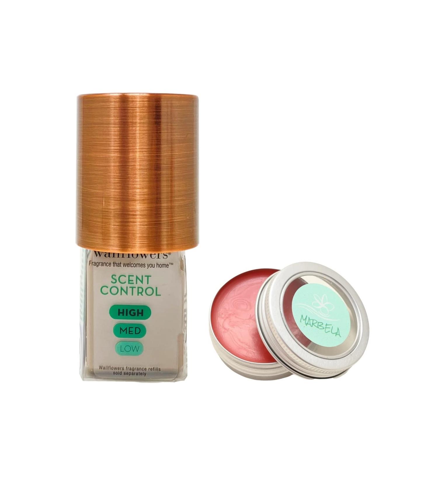 Bath & Body Works Copper Metallic Wallflowers Plug + Strawberry Lip Balm - Buy Online on SooperMarket.com