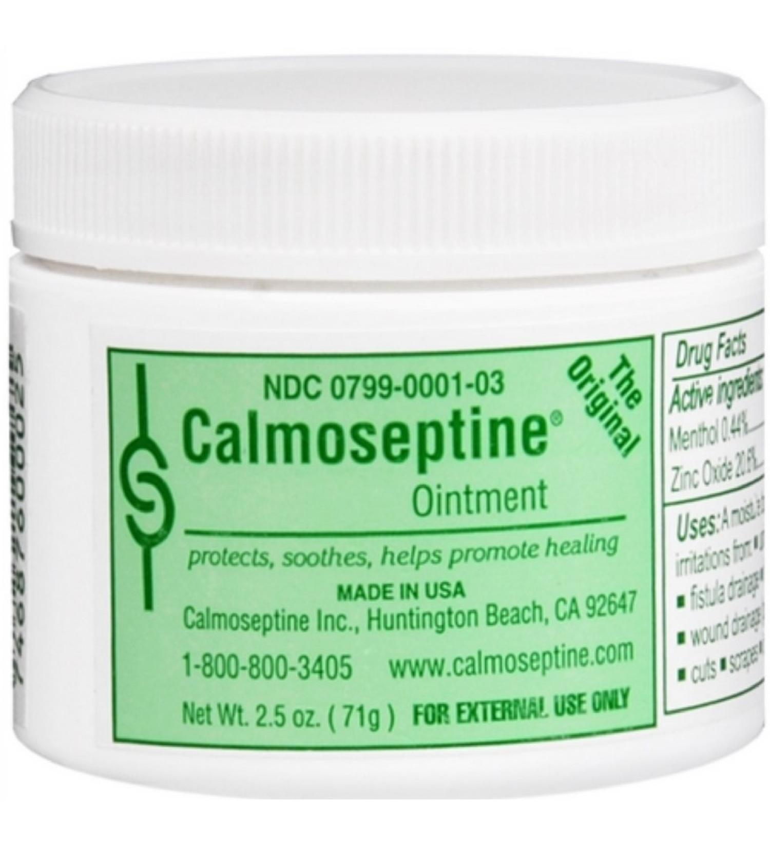 Calmoseptine Diaper Rash Ointment Jar - 2.5 Oz (Pack of 5)