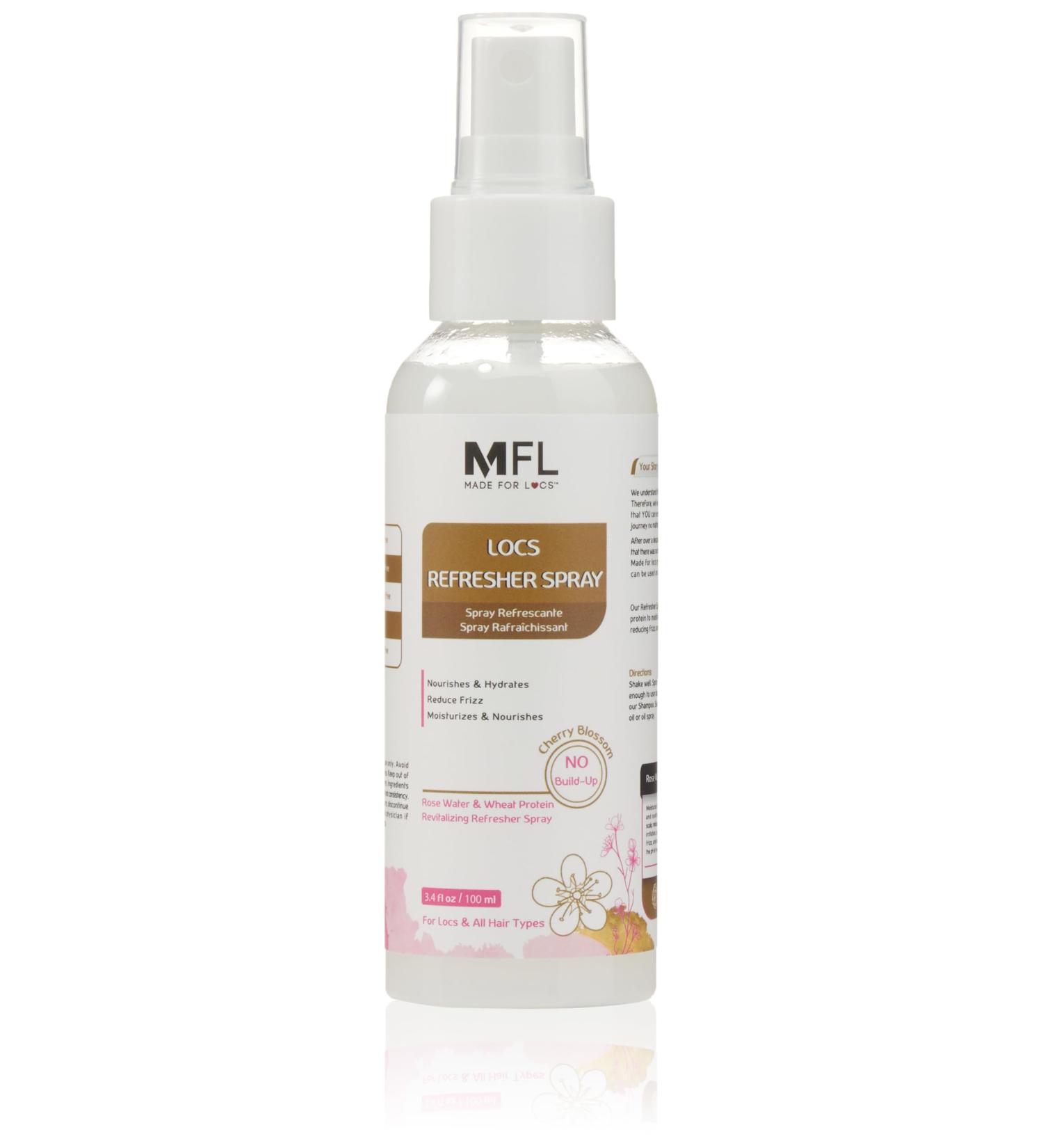 Made For Locs Vegan Rose Water Refresher Spray | Moisturizer and Deodorizer | Delightful Rose Scent (3.4 oz) Rose 3.4 Fl Oz (Pack of 1) - Buy Online on SooperMarket.com