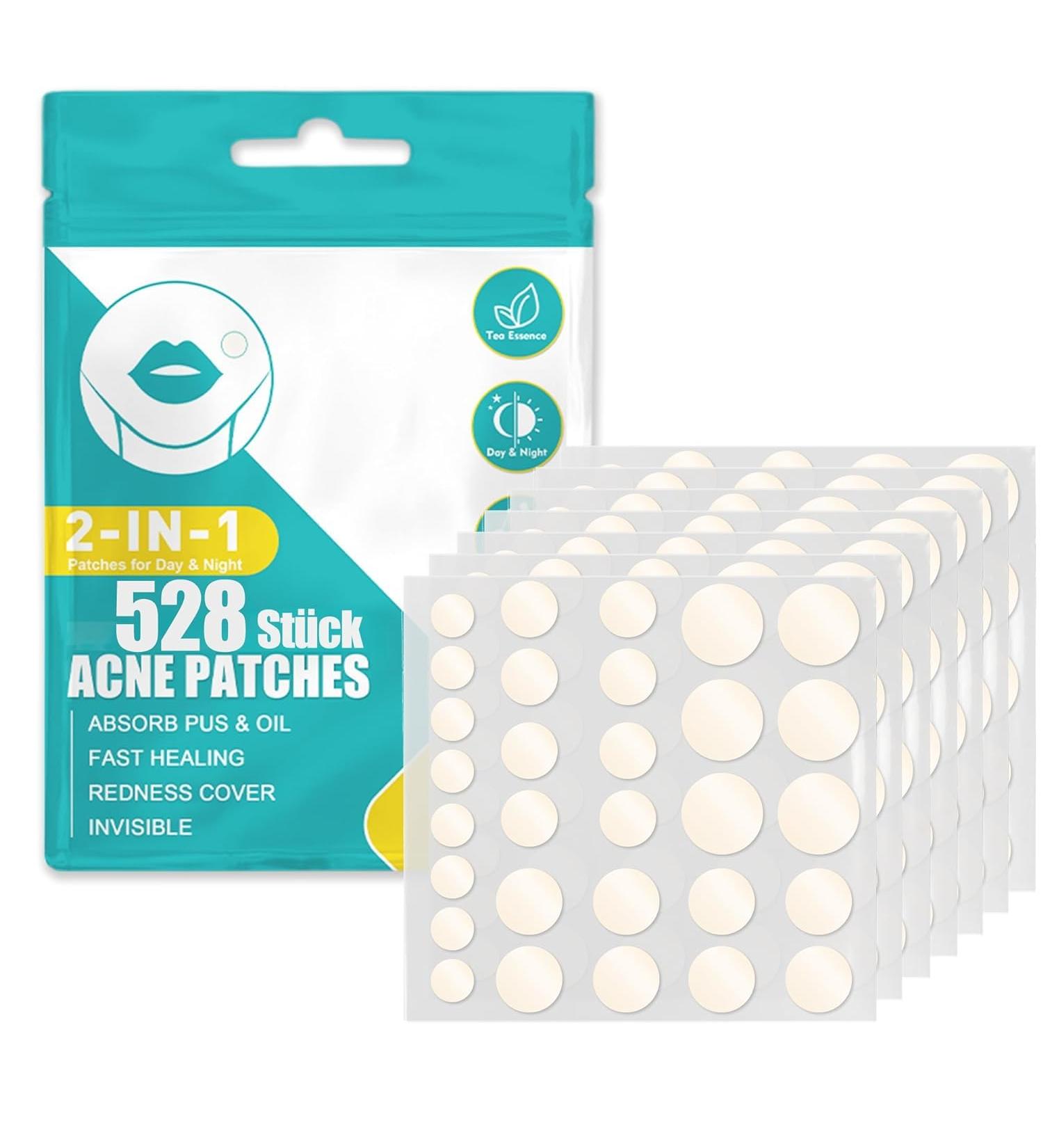 264 Hydrocolloid Pimple Patches with Tea Tree Oil - Invisible Waterproof Acne Treatment for Day & Night Use (168 Pieces) - Buy Online on SooperMarket.com