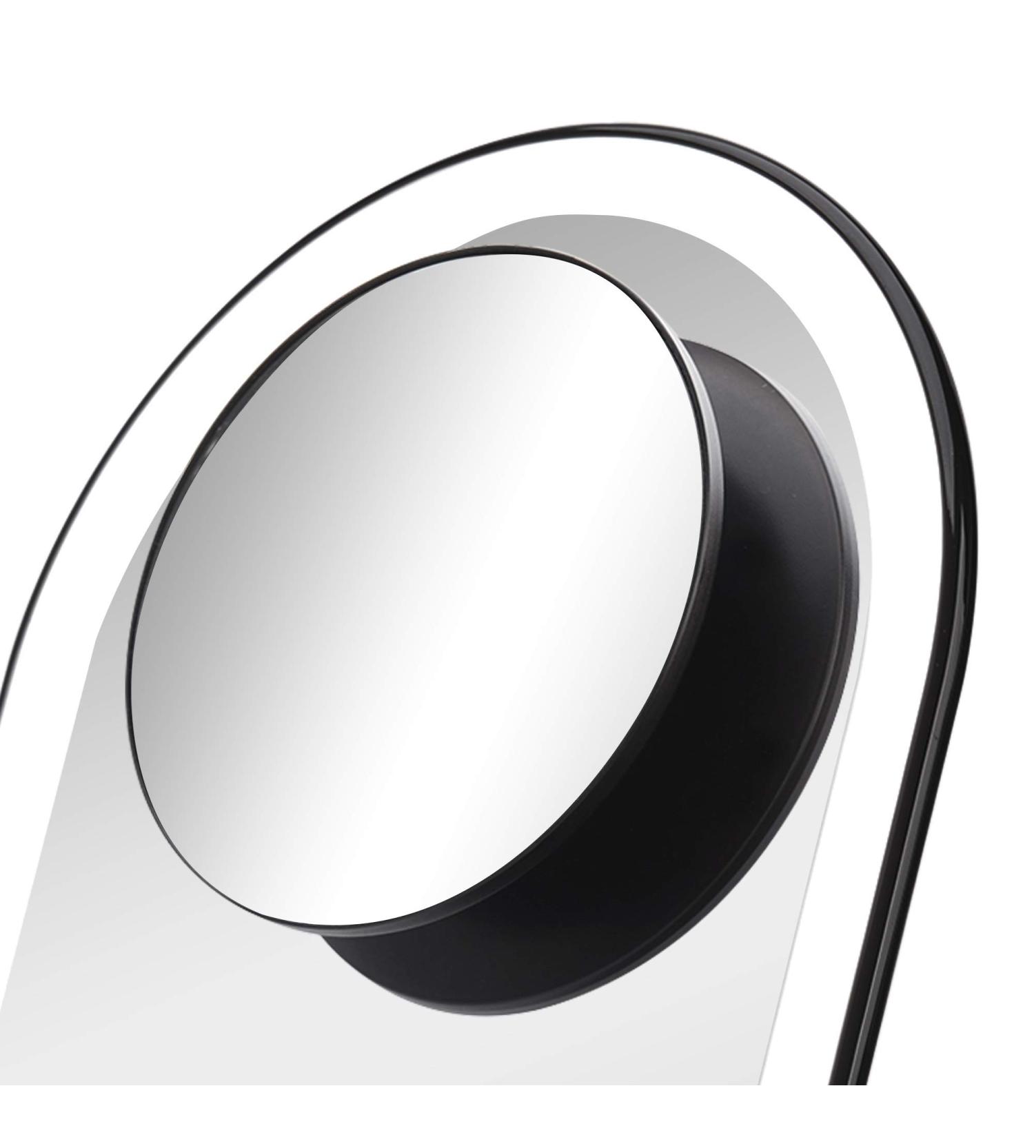 Fancii Lara 10X Magnifying Mirror with Magnetic Attachment for Vera Vanity Mirrors - Obsidian Black - Buy Online on SooperMarket.com