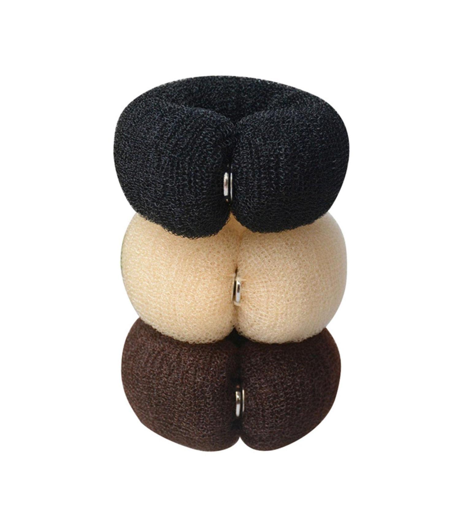Ulapithi Donut Hair Bun Maker Set - 3 Pieces for Perfect Hairstyles | Hair Styling Tool for Children & Women - Buy Online on SooperMarket.com