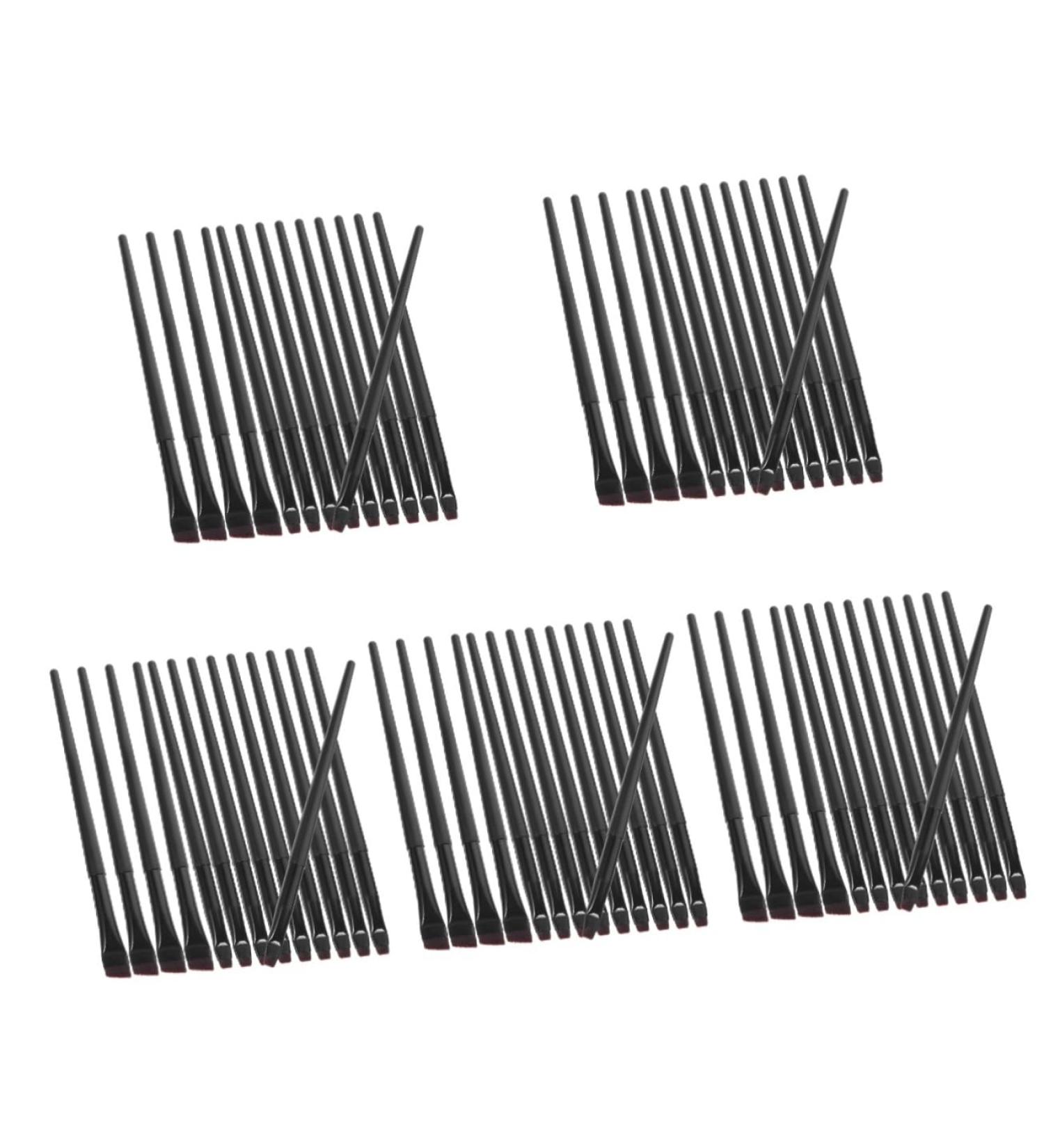 Baluue 80 Pcs Eyeliner Brush Makeup Brush Eye Makeup Tool Eye Brush for Eyeliner Black Artificial Fiber 14.50X0.90X0.70CMx5pcs Blackx5pcs - Buy Online on SooperMarket.com