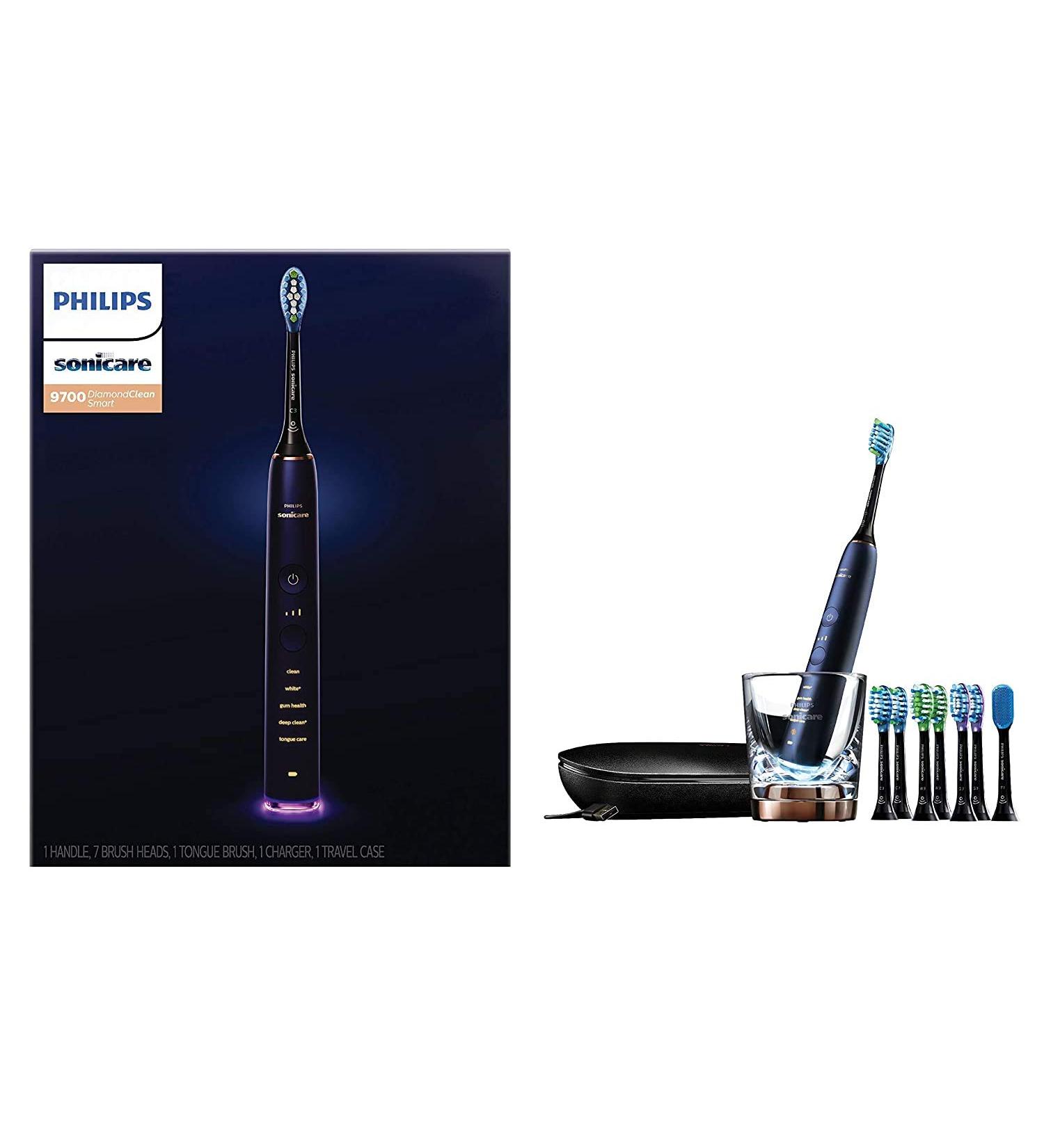 Philips Sonicare DiamondClean Smart 9700 Lunar Blue Electric Toothbrush HX9957/51 - Buy Online on SooperMarket.com