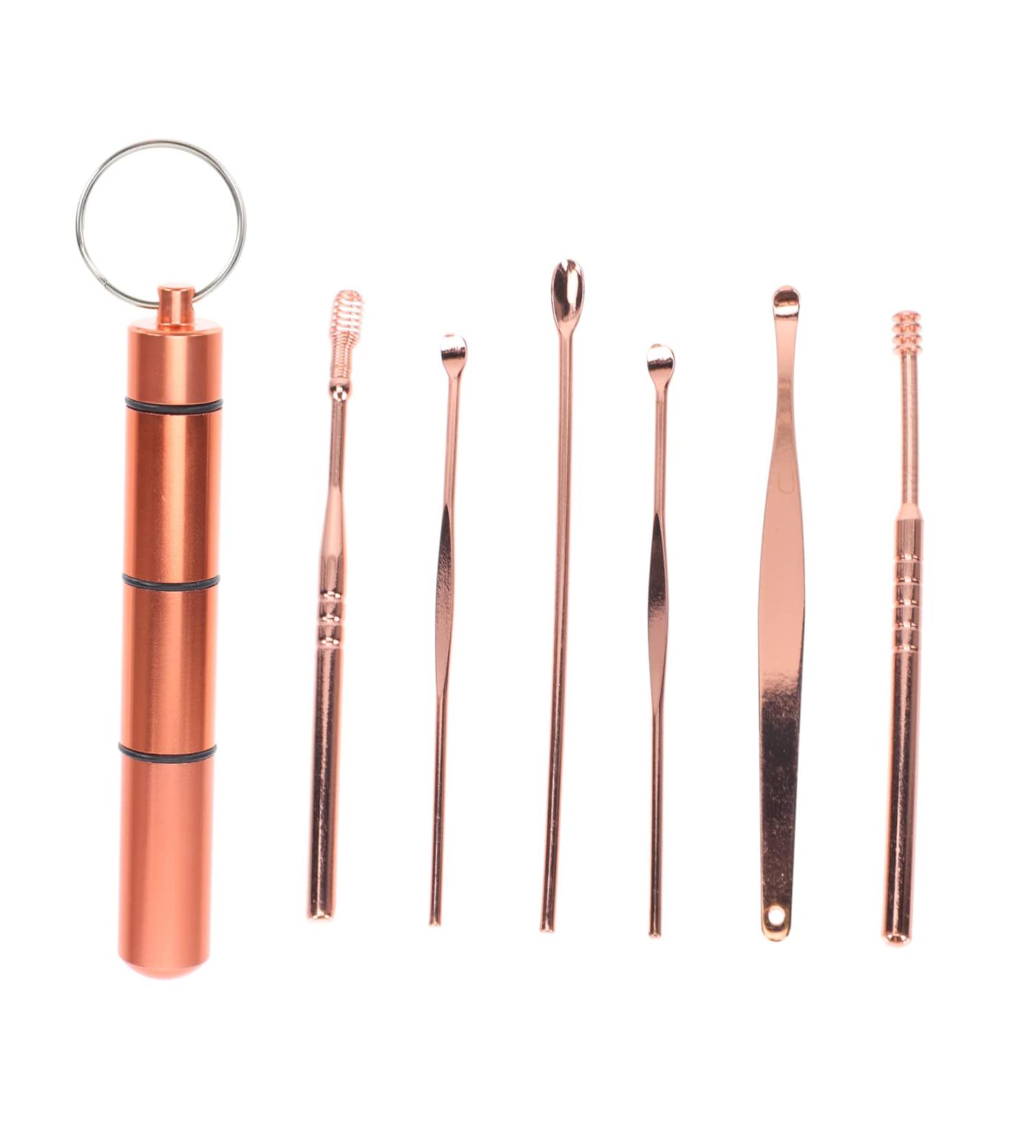 FOMIYES 1 Set Stainless Steel Ear Cleaning Kit with LED Light - Portable Ear Wax Removal Tools and Ear Pickers - Buy Online on SooperMarket.com