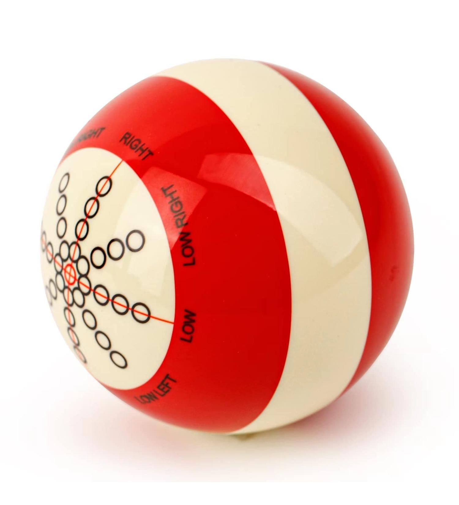 Professional Billiards Cue Ball Practice Training Artifact with Storage Bag - American Eight Ball Practice Balls with Standard Lines | Billiard Accessories - Buy Online on SooperMarket.com
