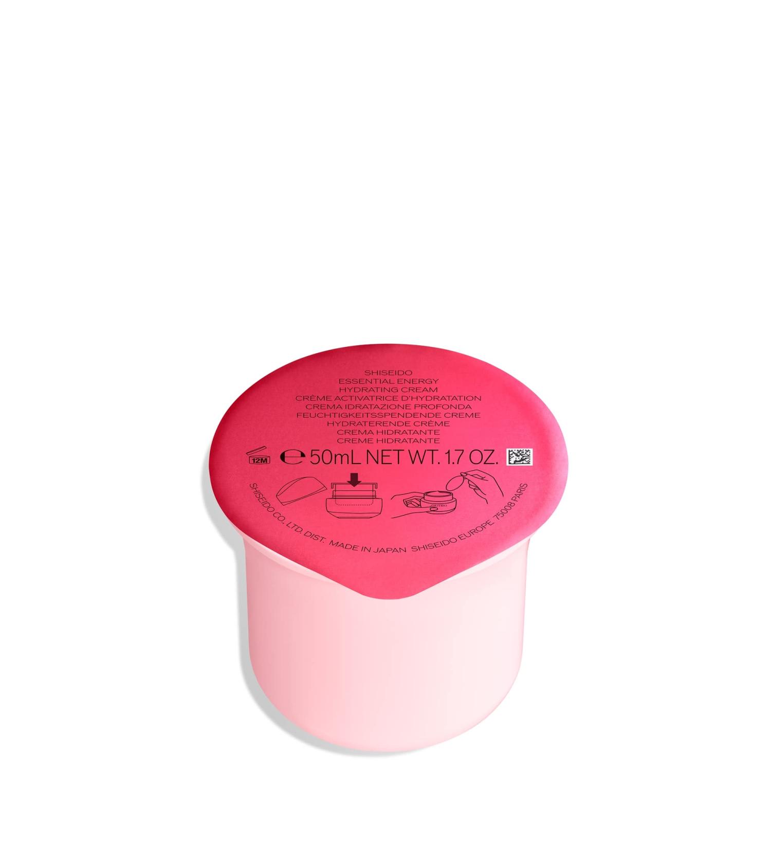 Shiseido Essential Energy Hydrating Cream Refill - 50mL - Hyaluronic Acid Formula for 24-Hour Hydration - Vegan & suitable for All Skin Types - Buy Online on SooperMarket.com