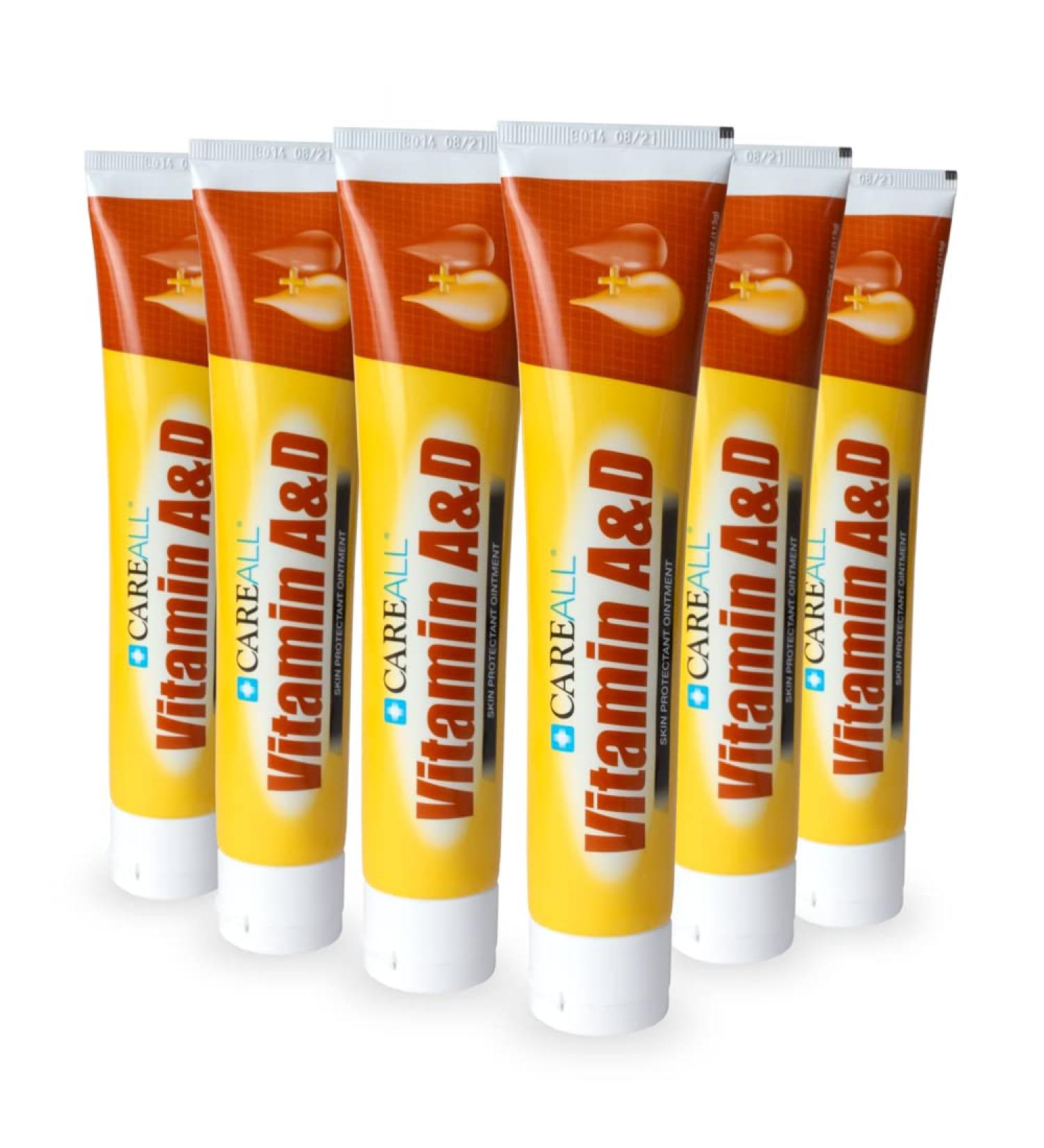 (6 Tubes) CareALL 4oz Vitamin A&D Ointment - Diaper Rash and Skin Protectant - Buy Online on SooperMarket.com